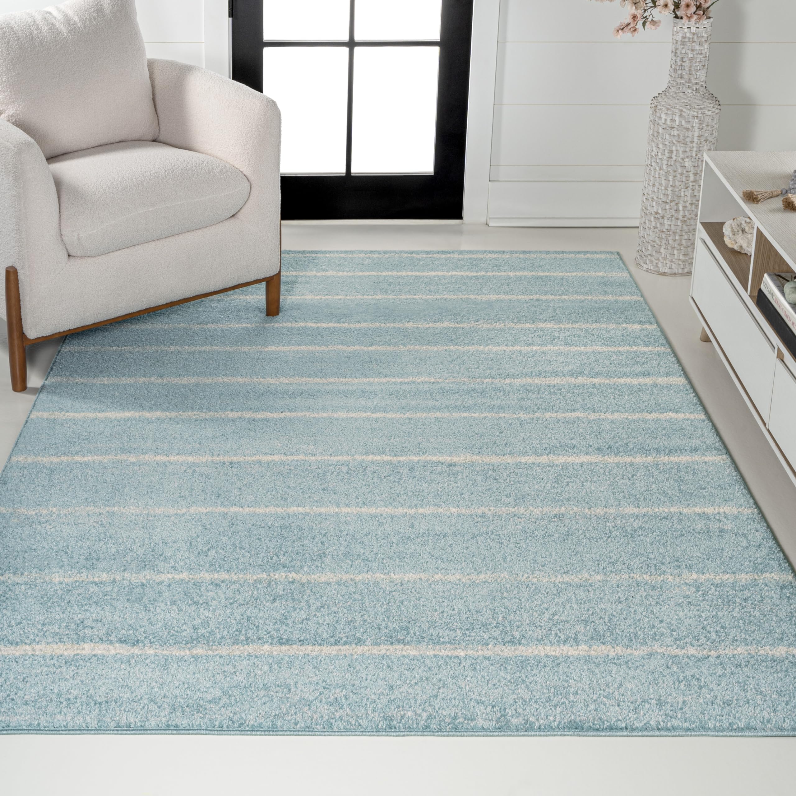 JONATHAN Y MOH201B-3 Williamsburg Minimalist Stripe Area Rug, Contemporary, Modern, Bohemian, Scandinavian, Rustic for Living Ro