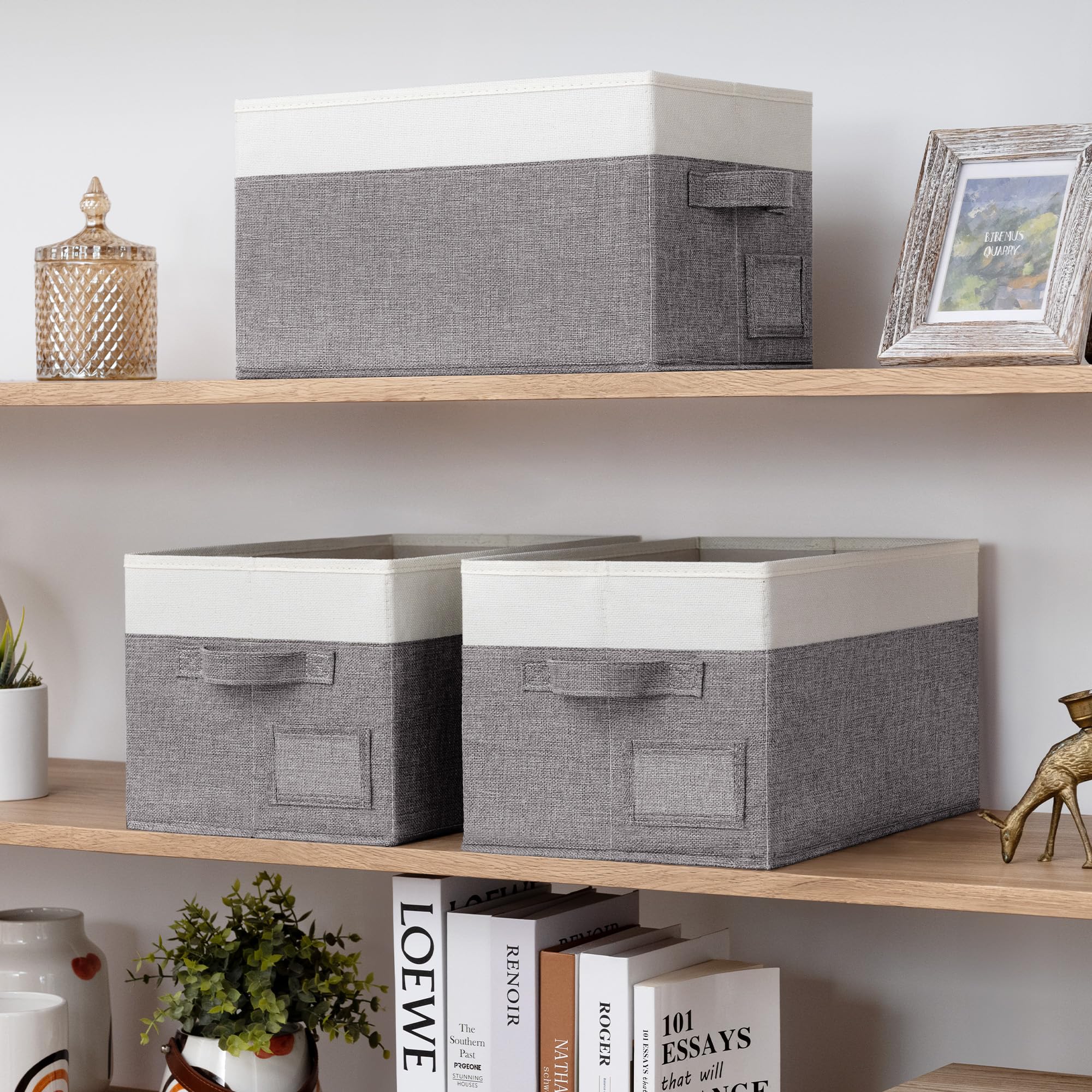 Granny Says Storage Bins, Storage Baskets For Shelves, Fabric Storage Bins For Clothes, Closet Organization Bins, Collapsible St