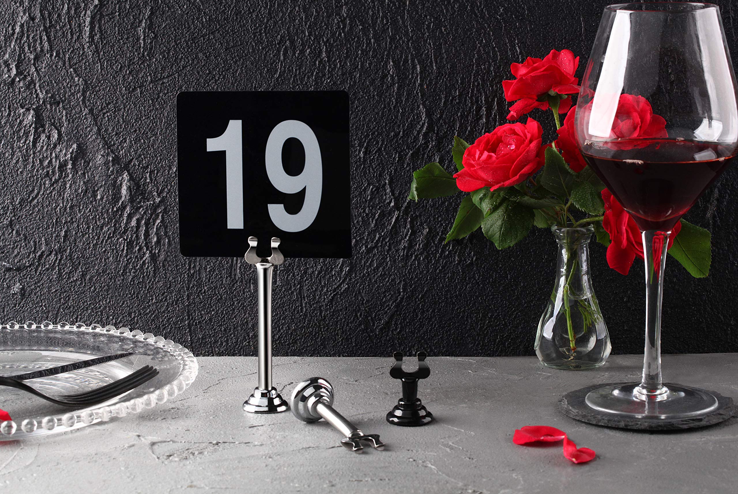 New Star 12 Pcs Triton/Harp-Clip Place Card Holder Table Menu Holder Table Card Holder Table Number Holder Table Number Stand Ba