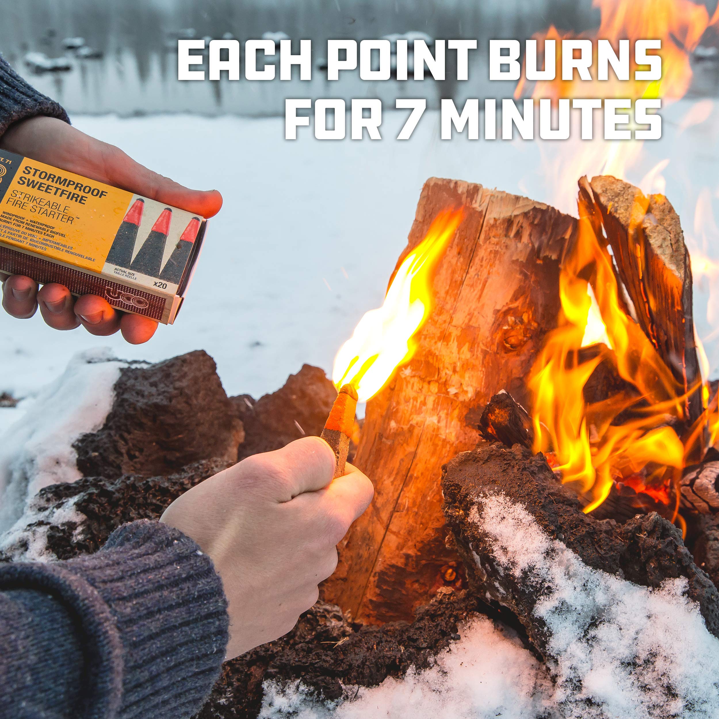 Uco Stormproof Sweetfire Strikeable Firestarters Pk20