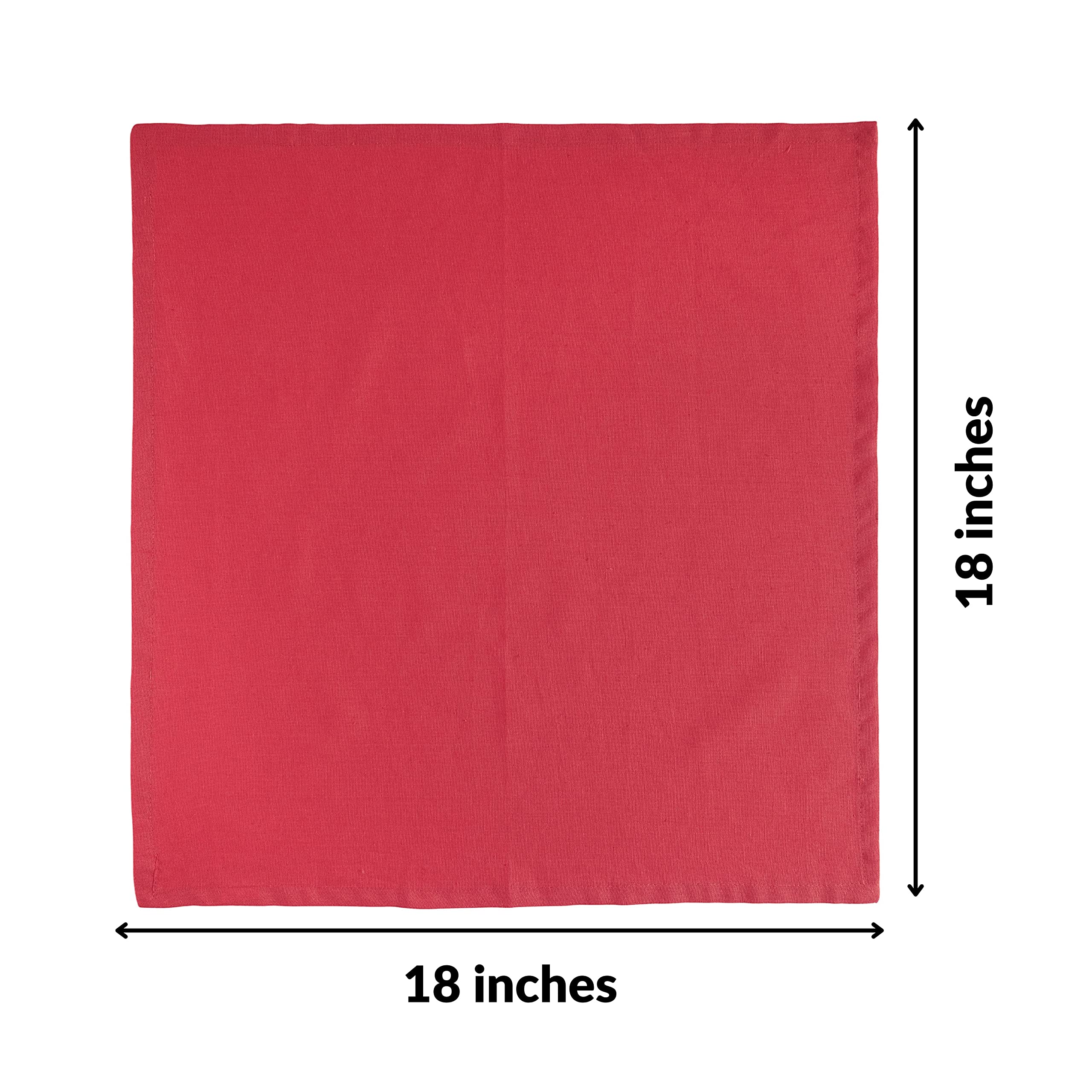 Fingercraft Multicolor Cloth Napkins - Set Of 12 Pure Cotton Everyday Lunch Dinner Napkin - Holiday Birthday Party Gift - Soft W