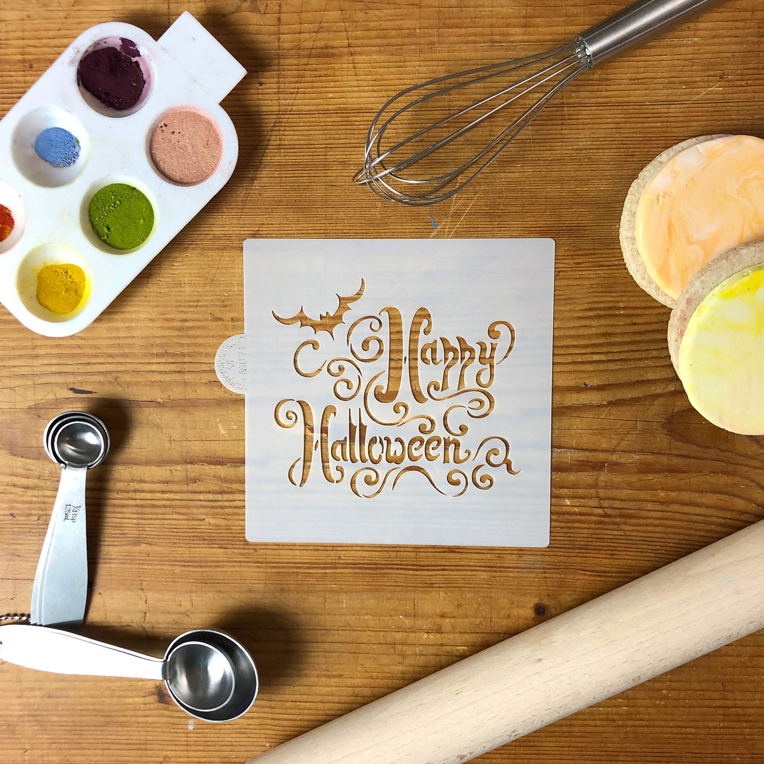 Happy Halloween Lettering Cookie And Craft Stencil By Designer Stencils