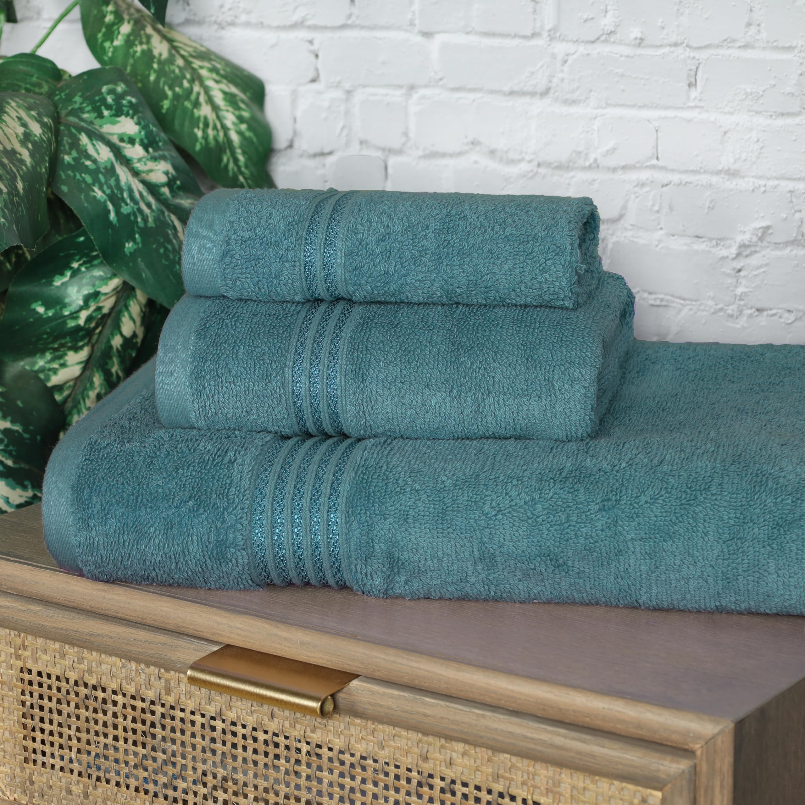 Superior Ns Parent, 3 Piece Towel Set, Sapphire
