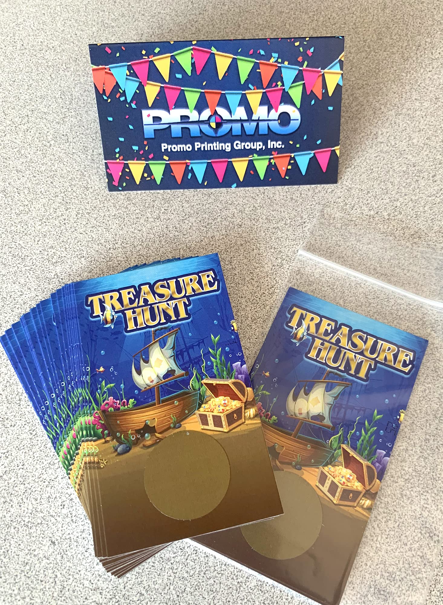 Promo Printing Group, Inc. Treasure Hunt Scratch Off Cards - 30 Cards - Scratch & Win Game For Adults - Ages 168+