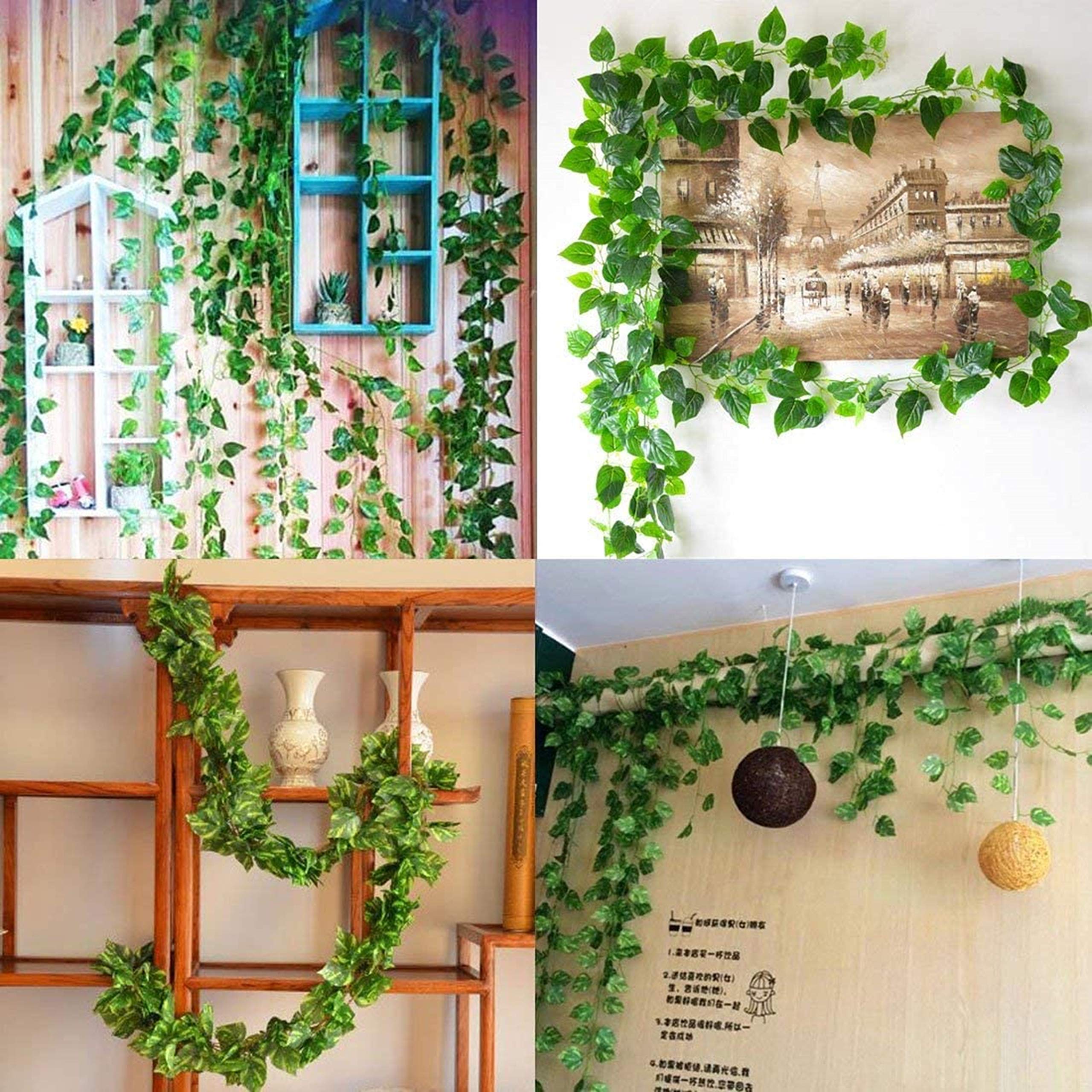 Tdas Artificial Ivy Garlands Leaves Greenery Hanging Vine Creeper Plants For Home Decor Door Wall Balcony Decoration Party Festi
