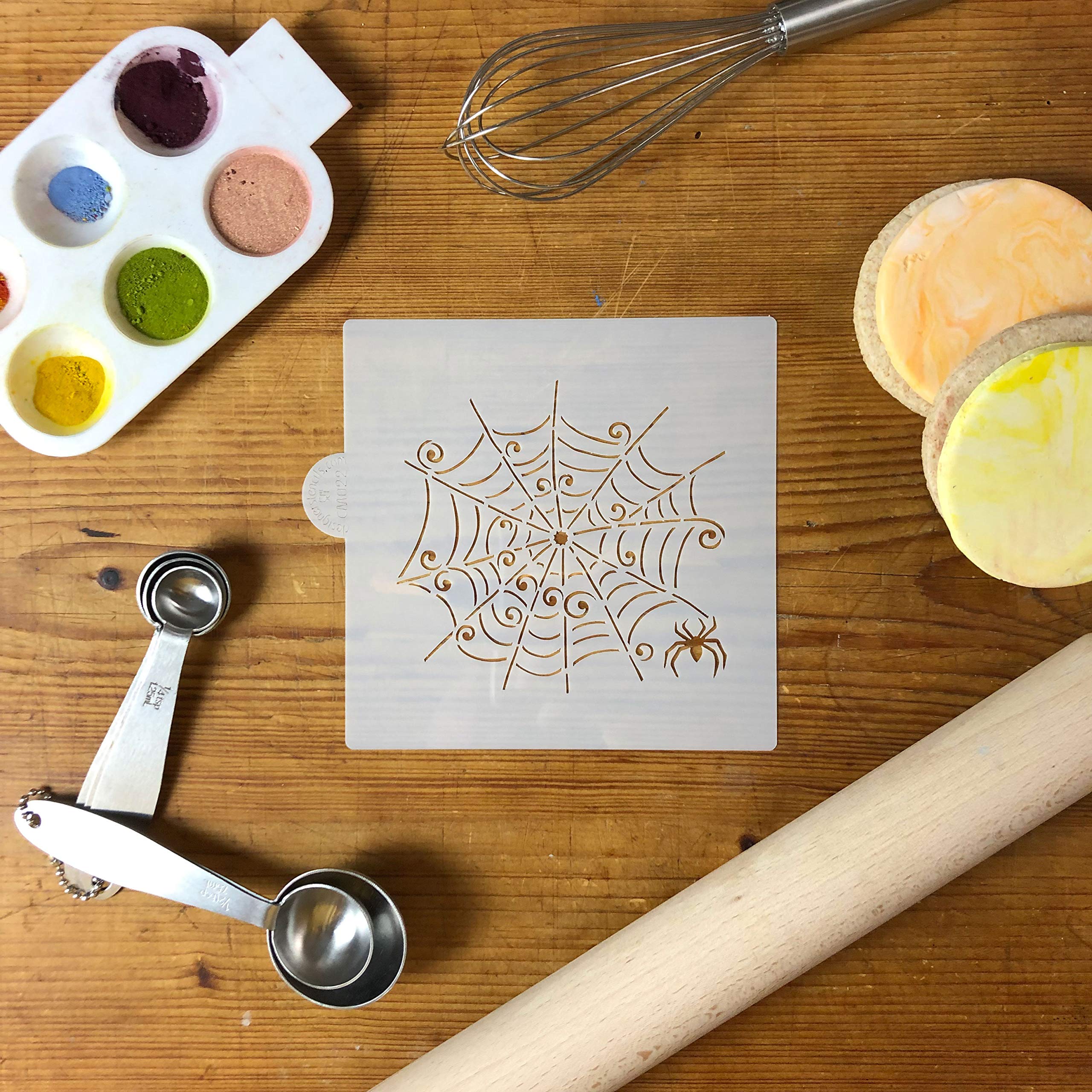 Whimsical Spiderweb Cookie And Craft Stencil By Designer Stencils