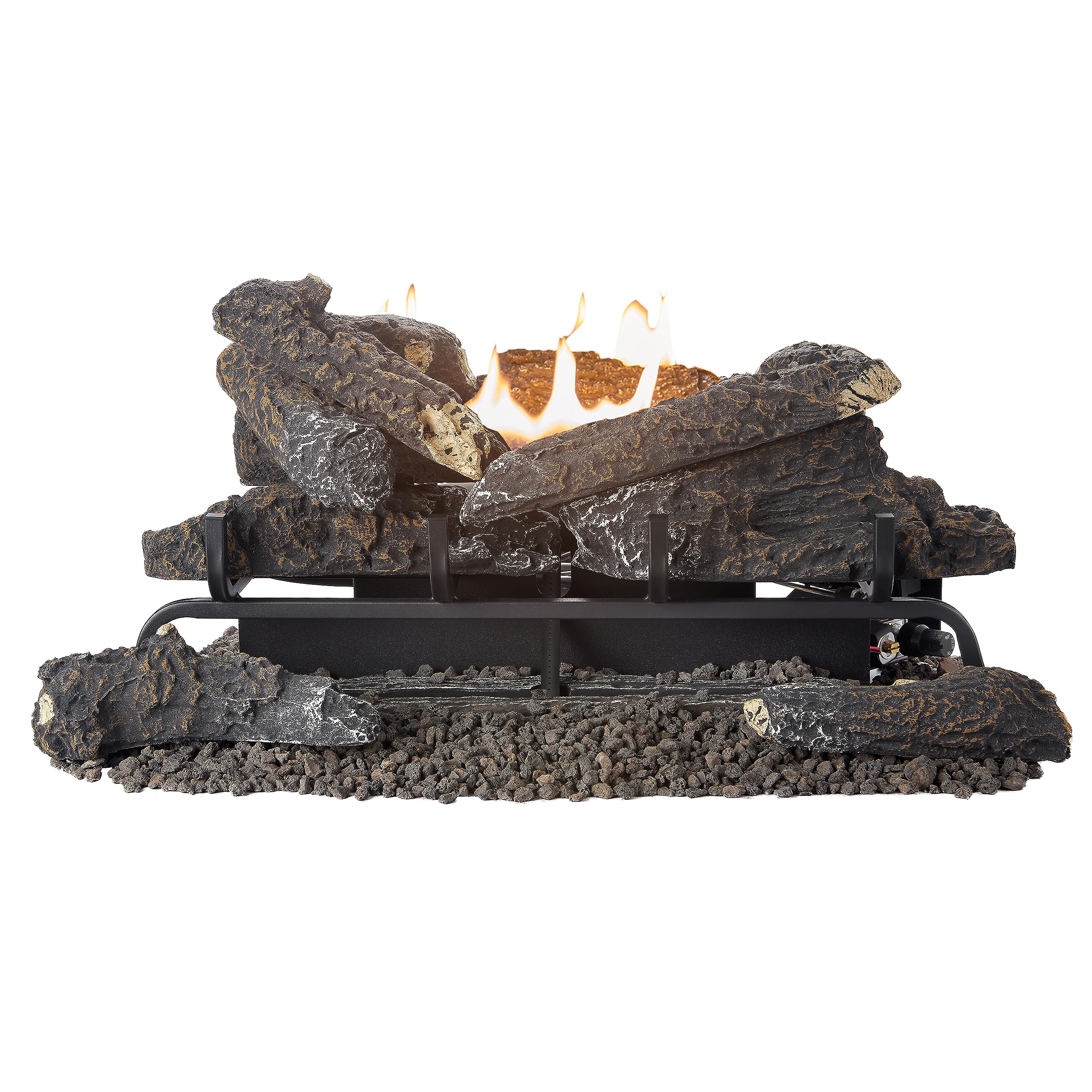 Comfort Glow Gld2470R Dual Fuel 24 In. Highland Ember Log Set W Remote, 33,000 Btus