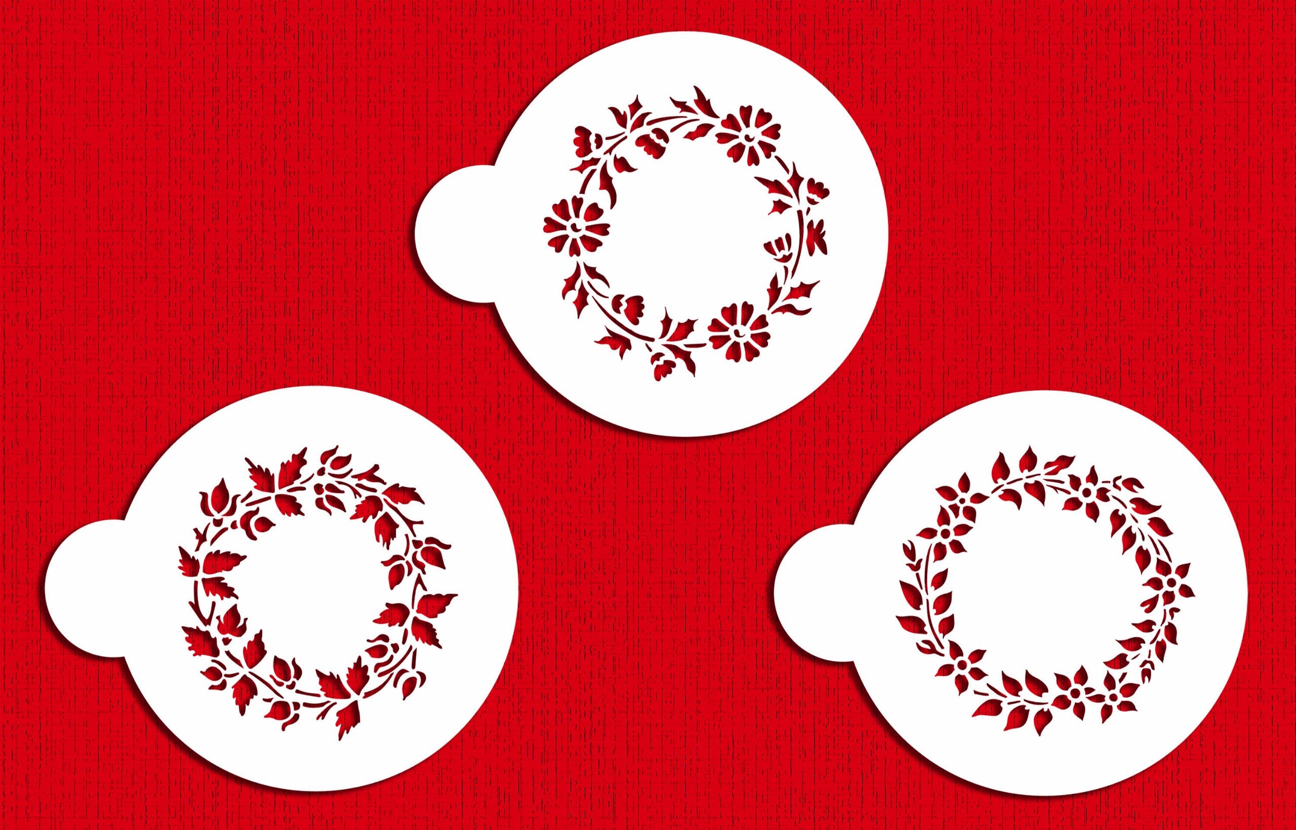 Flower Chain Cookie Stencil Set By Designer Stencils