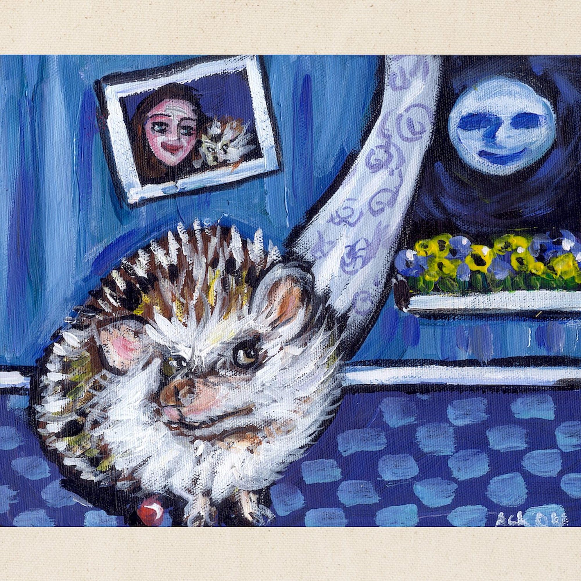 Cafepress Hedgehog Whimsical Art Tote Bag Natural Canvas Tote Bag, Reusable Shopping Bag