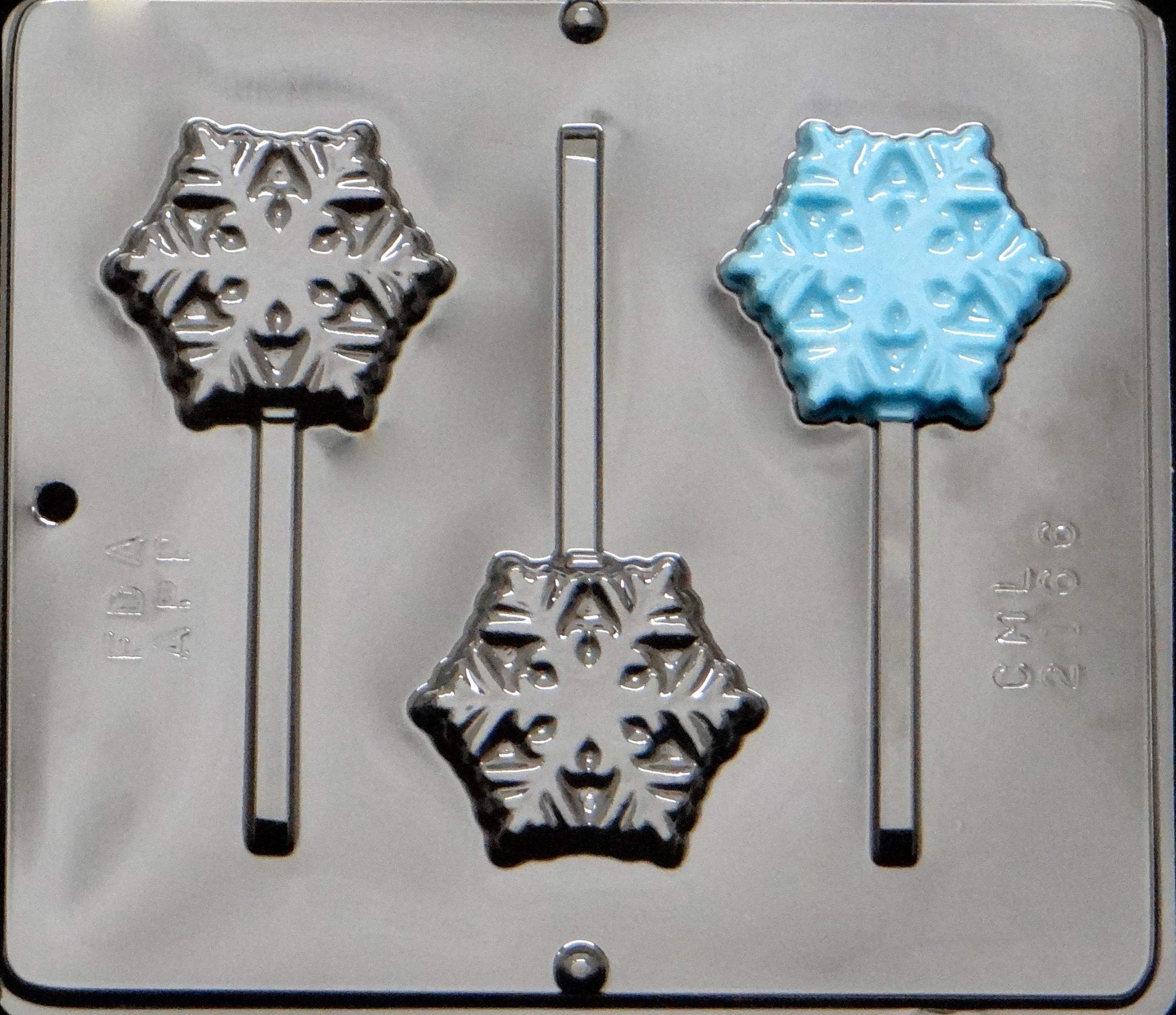Snowflake Lollipop Chocolate Candy Mold 2166 Christmas