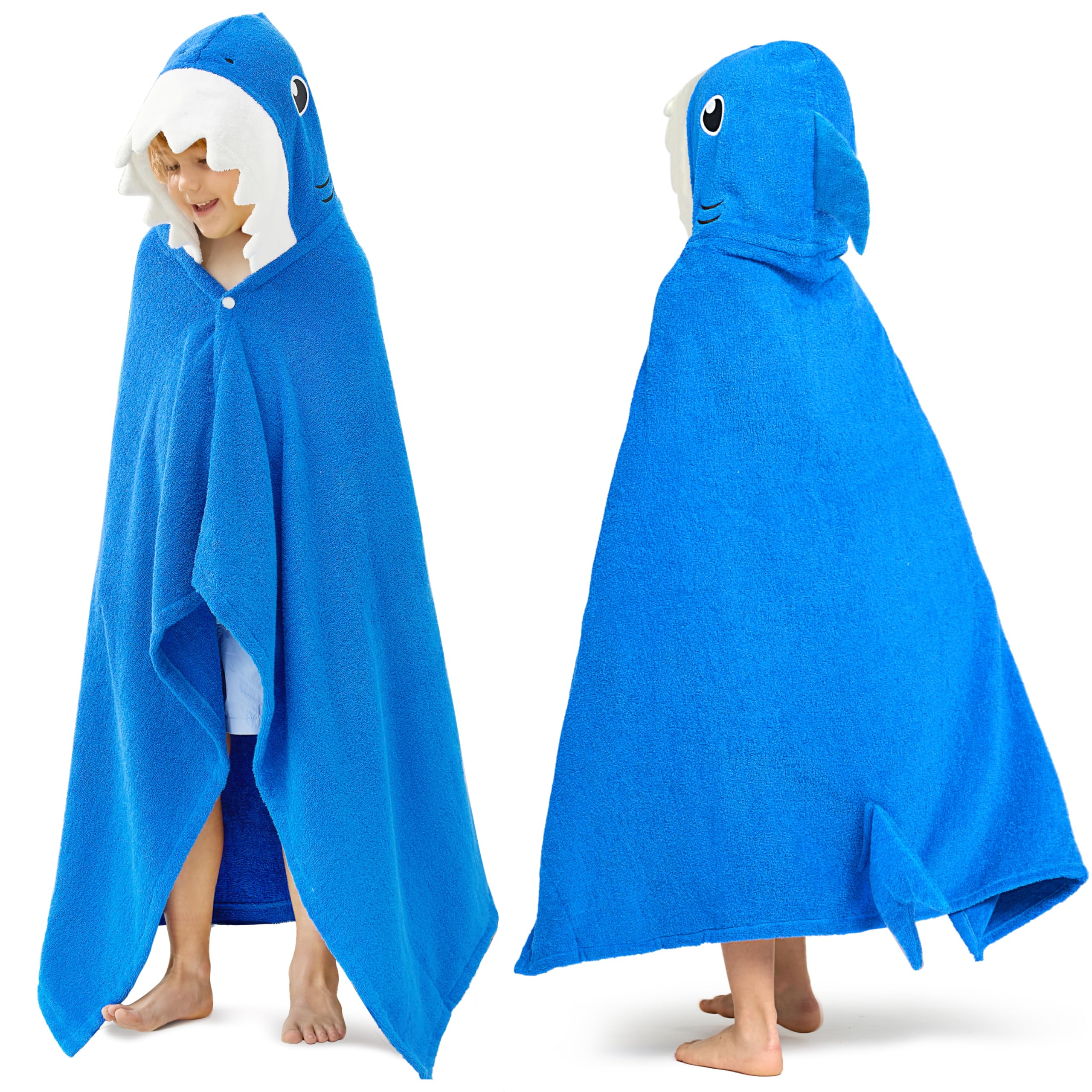 Joiedomi Hooded Towel For Kids Soft 100% Cotton Bath Beach Towel 30 X 50 For Kids 310 Years Toddler Pool Poncho With Hood Abs