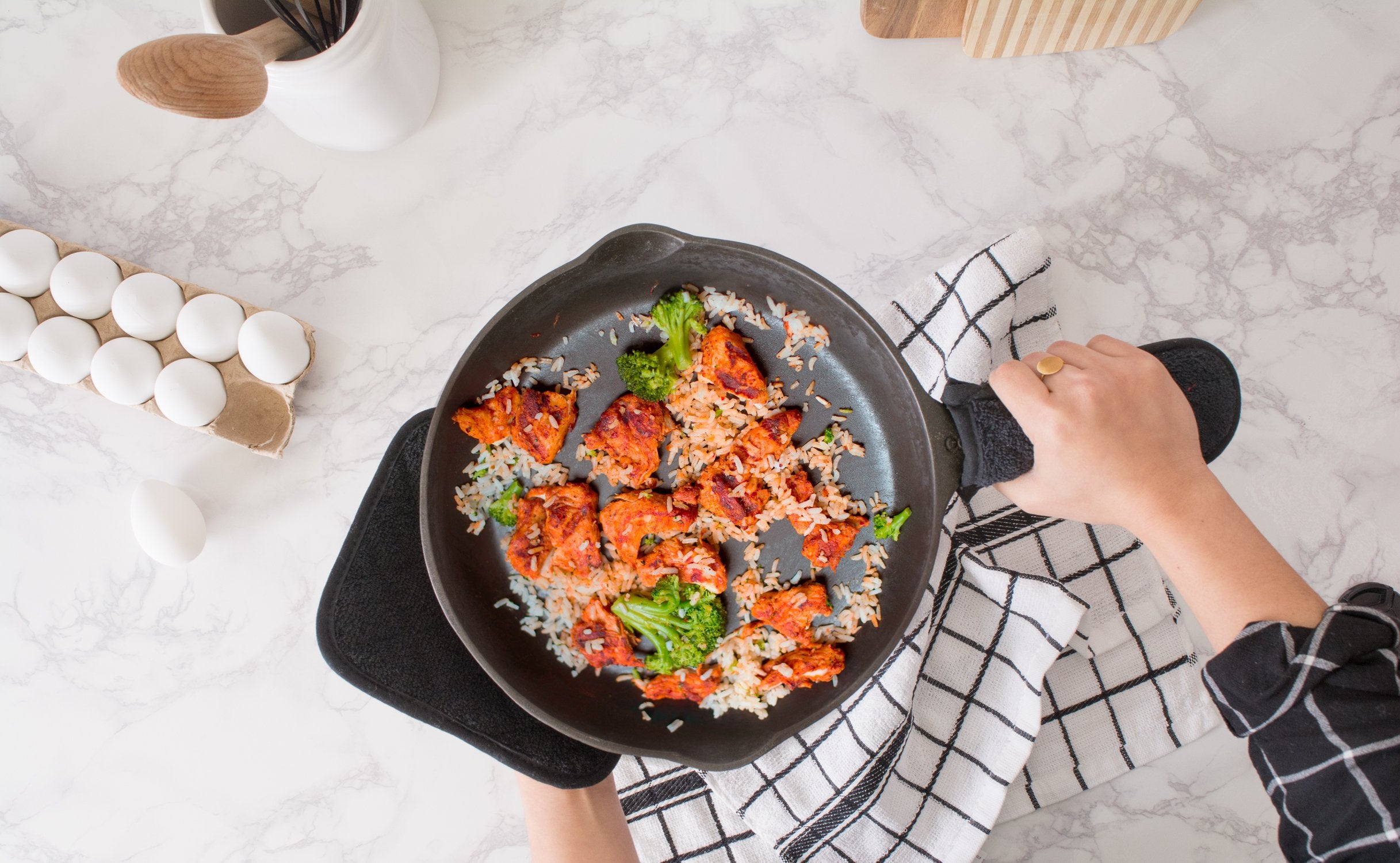 Dii Basic Terry Collection Quilted 100% Cotton, Potholder, Black, 3 Piece