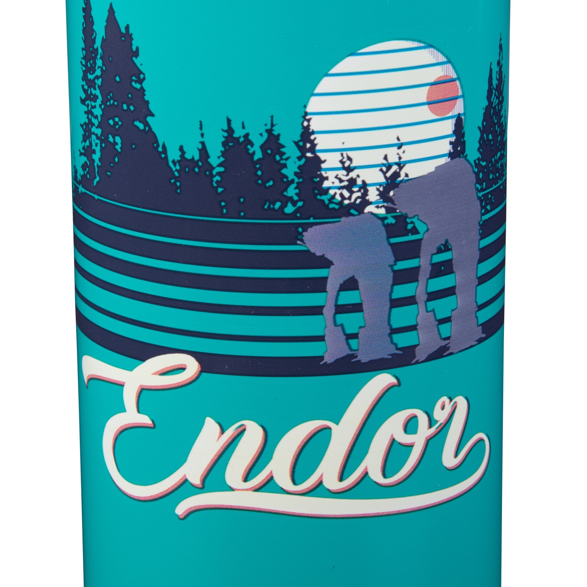 Star Wars Endor Stainless Steel Travel Water Bottle, 18Oz - Fun Retro Design - Vacuum Insulated Thermos For Coffee, Water & More