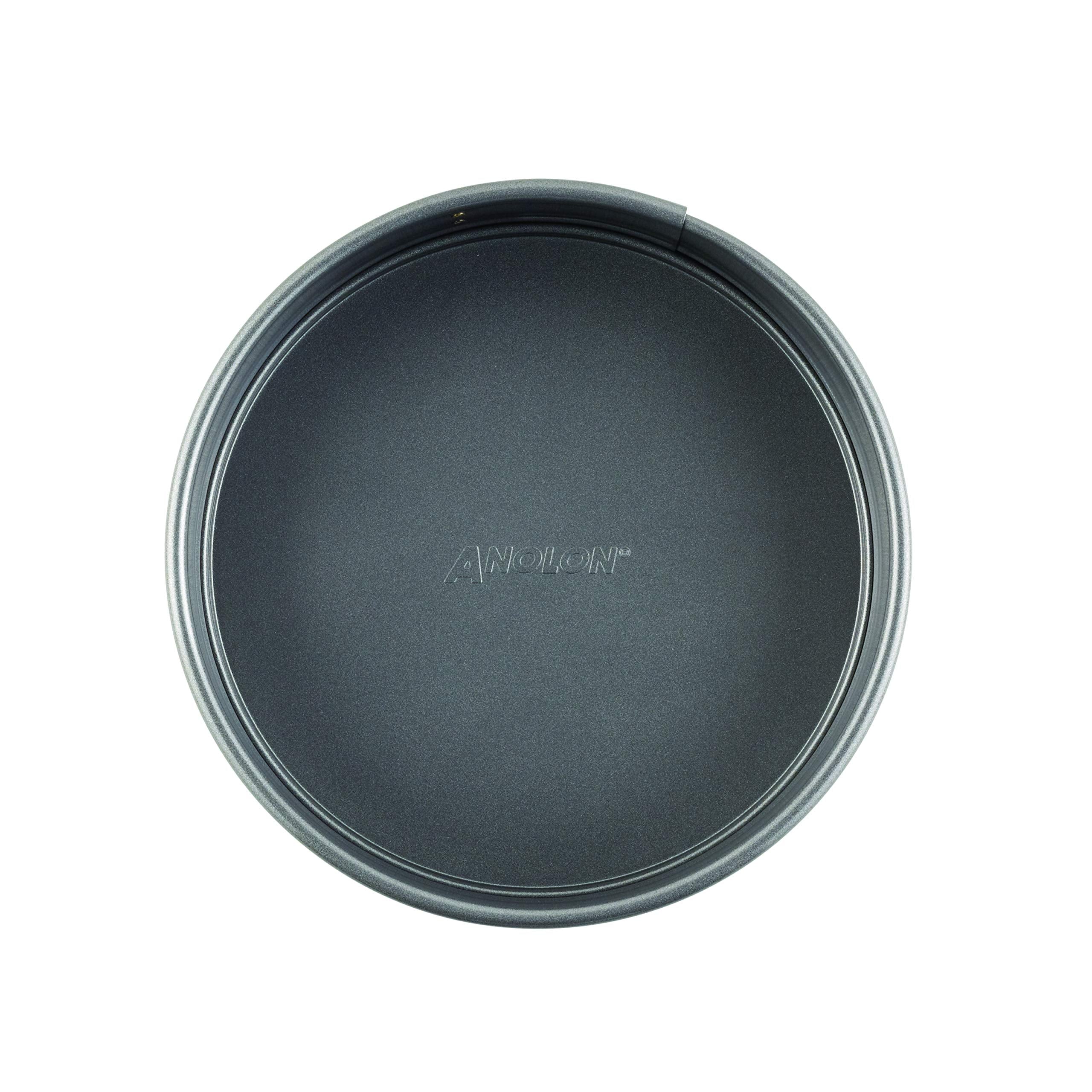 Anolon Advanced Nonstick Springform Baking Pan / Nonstick Springform Cake Pan / Nonstick Cheesecake Pan, Round - 9 Inch, Gray