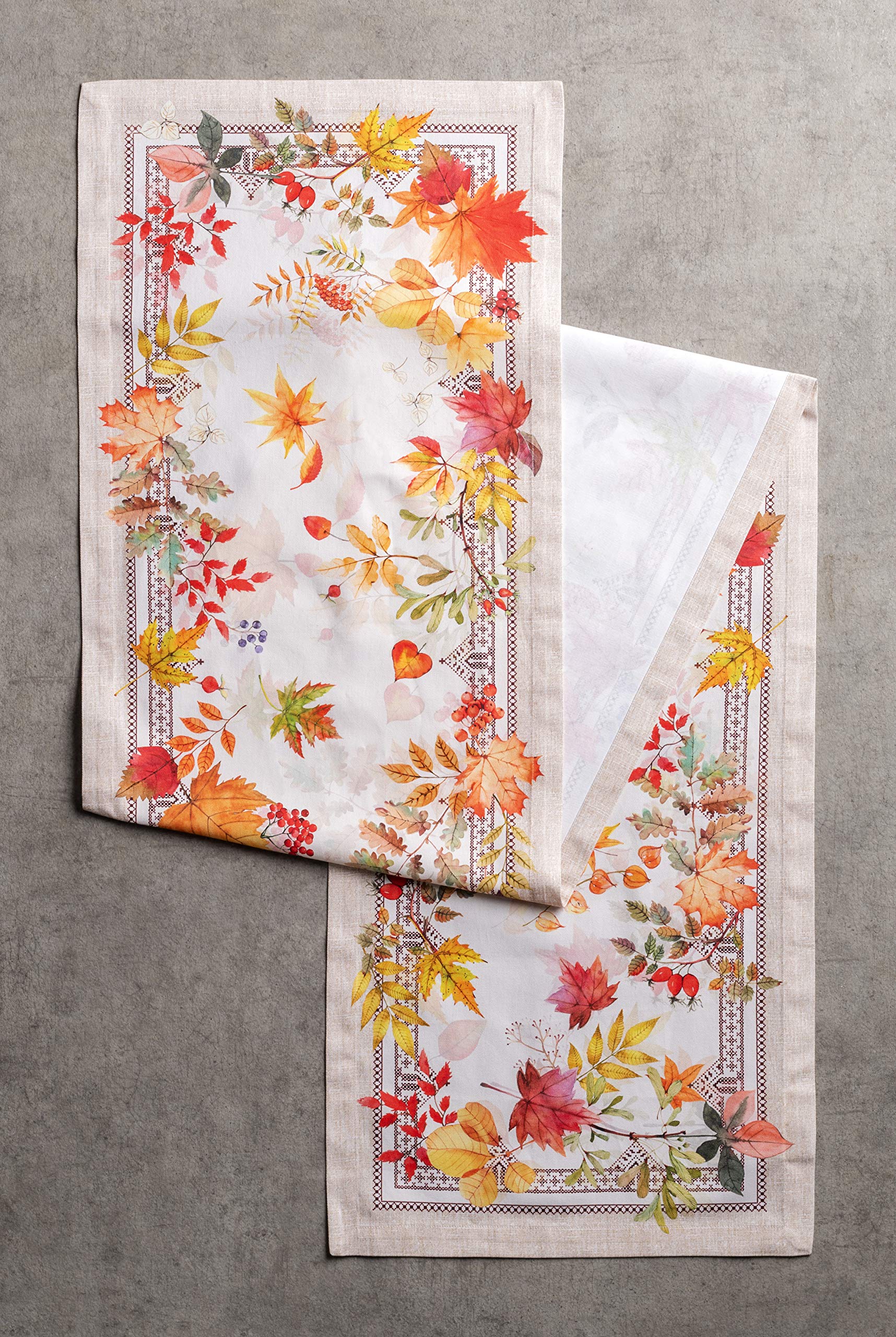 Maison D' Hermine Tablerunner 100% Cotton Table Runner Decorative Table Covers, Dining, Home, Banquet, Buffet, Amarante (Single
