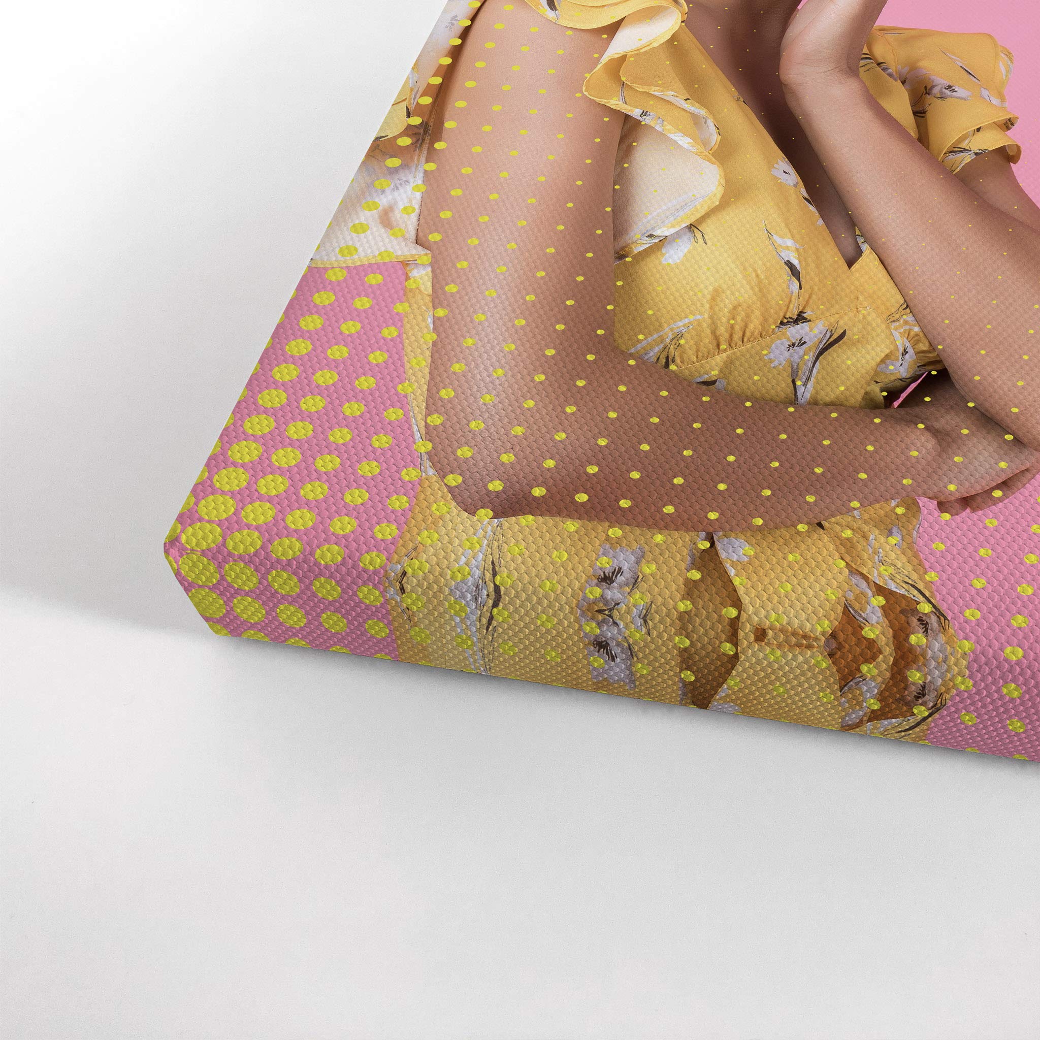 Smile Art Design Custom Canvas Print with Your Photos Personalized Photo POP Art with Your Photo Custom Photo Prints Personalized Gifts for Men Wedding Gift Bacheloratte Decorations - 17x11 inches