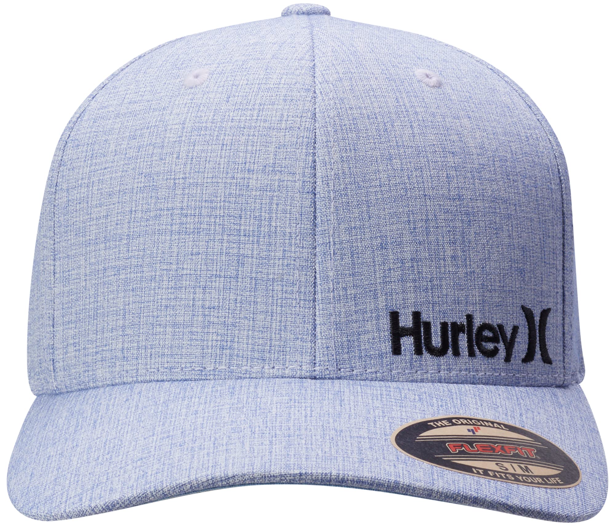 Hurley Mens Baseball Cap - Corp Stretch Fitted Hat, Size Small-Medium, Pacific Blue