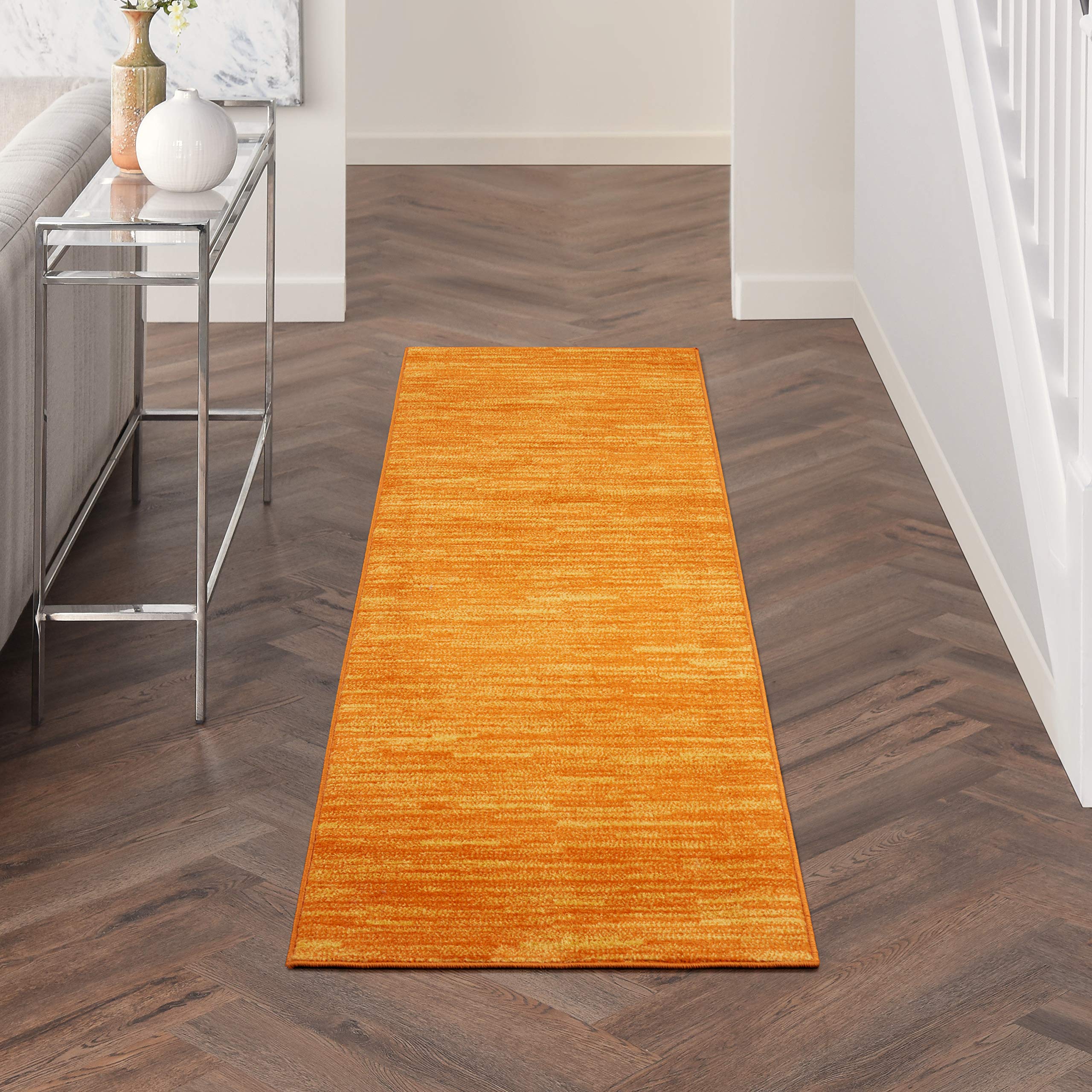 Nourison Essentials Sunburst 22 x 18 Area Rug Easy Clean, Non Shedding, Bed Room, Living Room, Dining Room, Kitchen (18 Runne