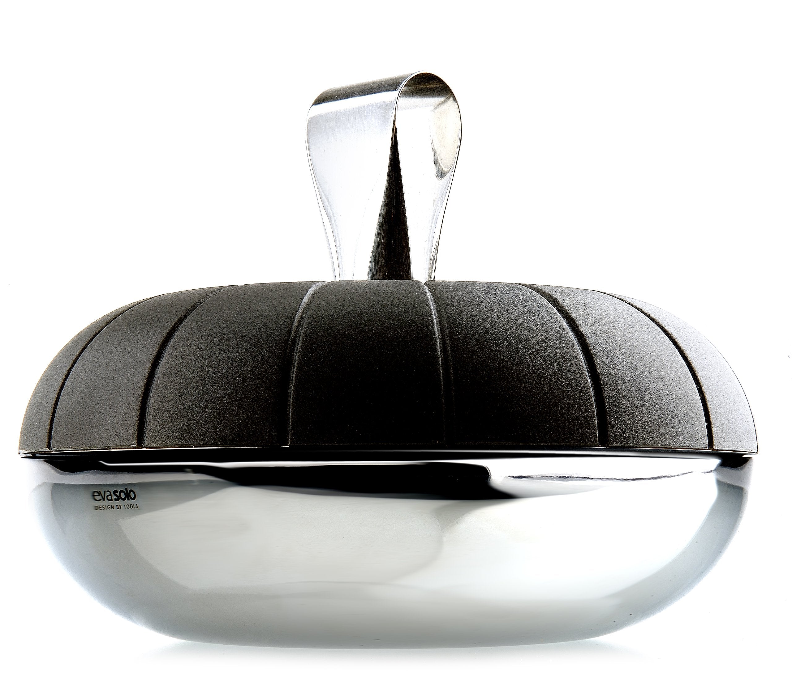 Eva Solo | Ice Cube Cooler With Tongs | Metal Ice Cube Tray | Danish Design, Functionality & Quality | Black