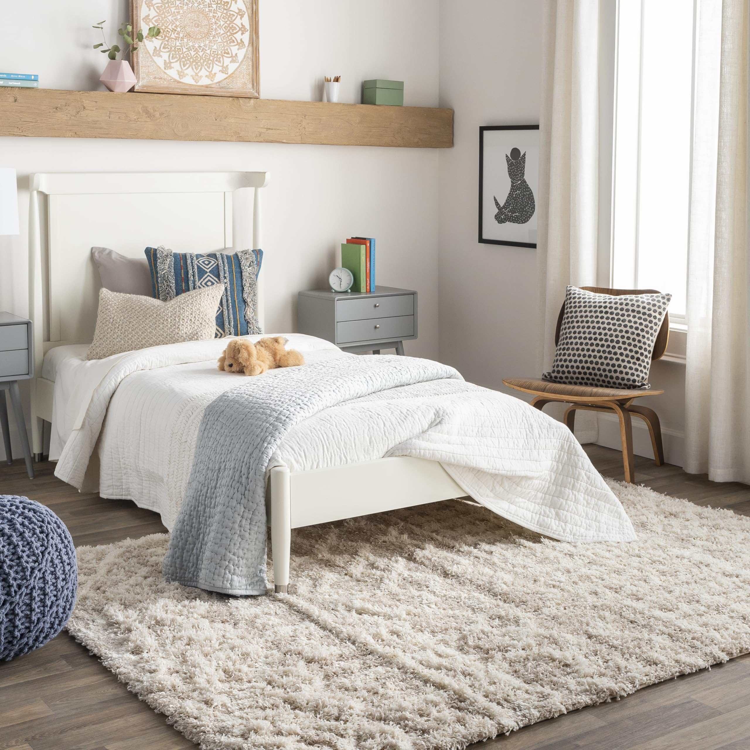 Livabliss Hapsburg Moroccan Shag Area Rug, 710 x 102, Beige