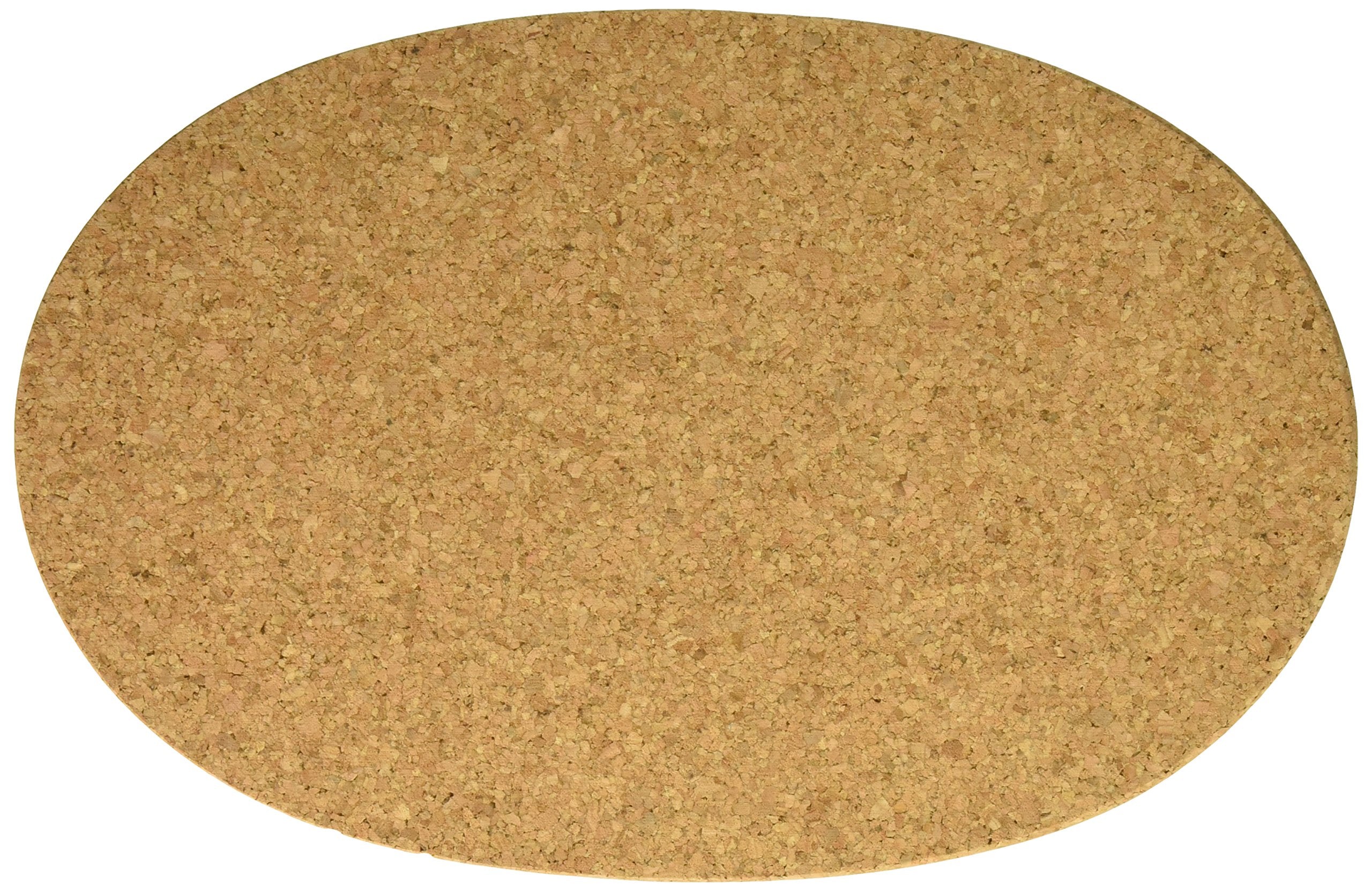 Linden Sweden Jonas Round Cork Trivet - Water Absorbent - Perfect For Plants, Hot Pots, Pans, Mugs, And Glasses (13'' X 8 1/2''