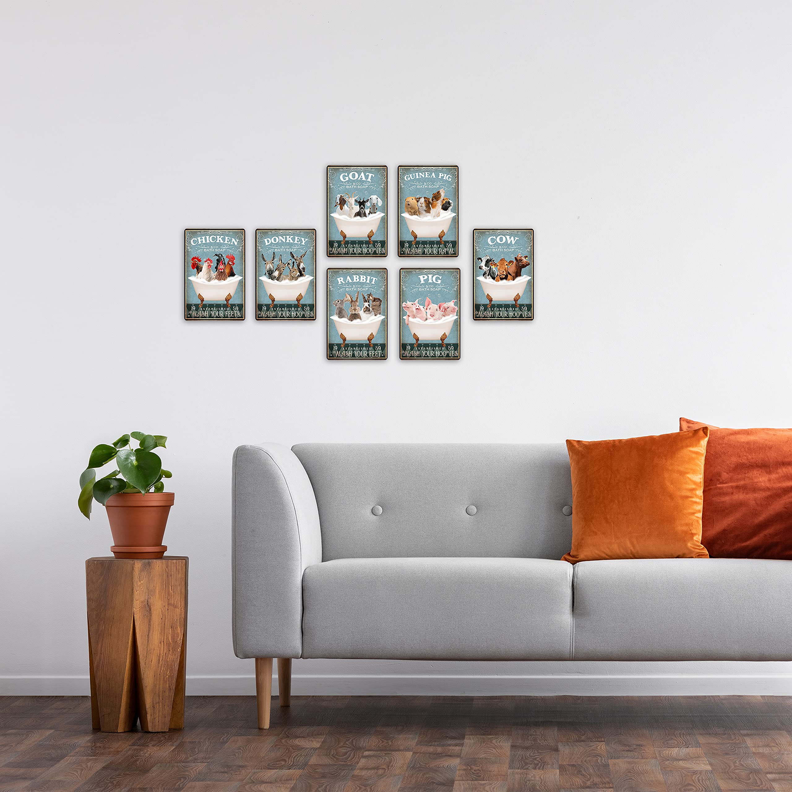 Funny Chicken Decor Bathroom Decor Bathtub Decor Chicken Coop Accessories Farm Decor Chicken Signs Wall Art Poster Retro Poster Bar Home Bathroom Wall Decoration Sign 8x12 Inch