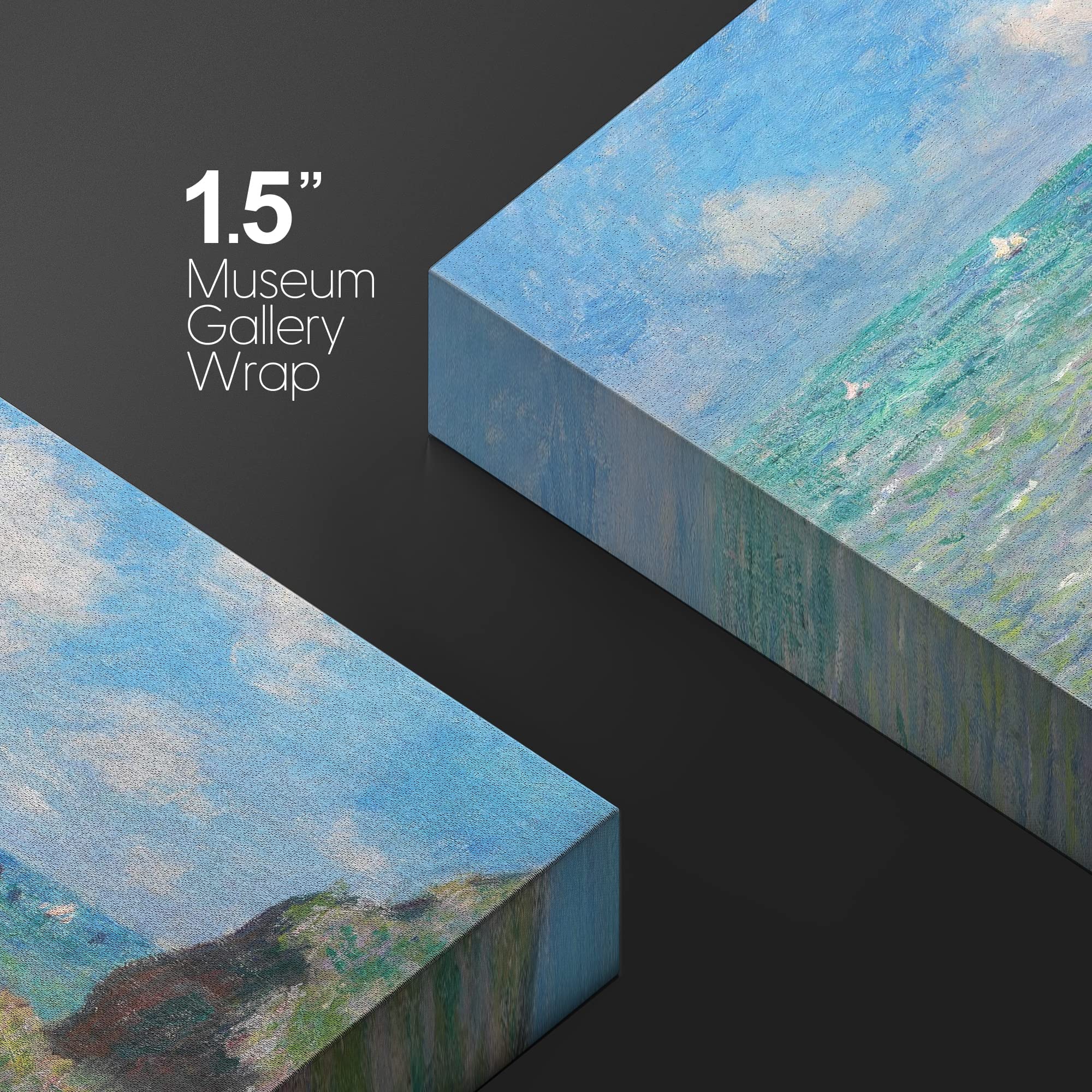 Wall26 Canvas Print Wall Art Cliff Walk At Pourville By Claude Monet Nature Wilderness Illustrations Fine Art Traditional Scenic