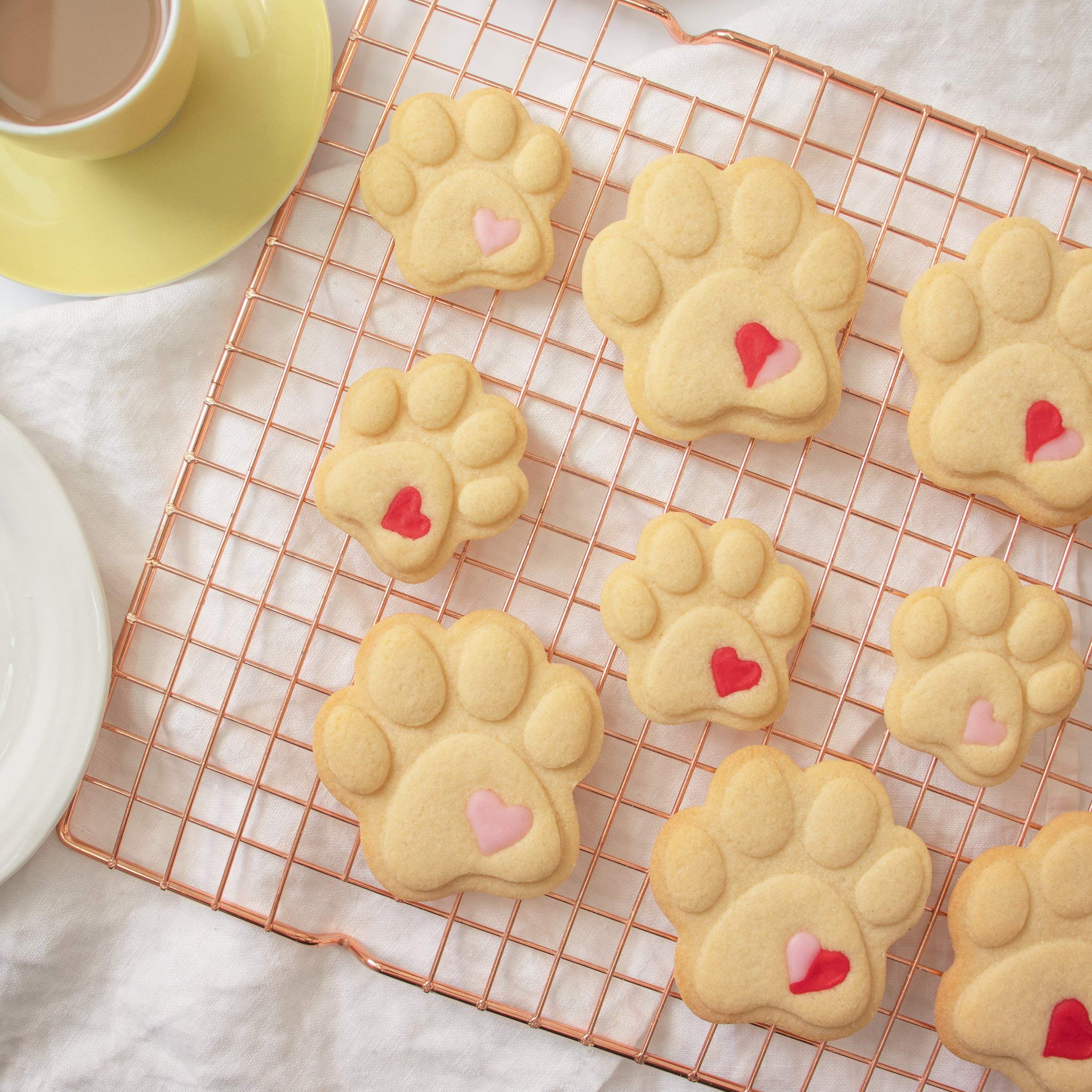 Set Of 2 Cute Paw Cookie Cutters (Small And Large Size), 2 Pieces - Bakerlogy