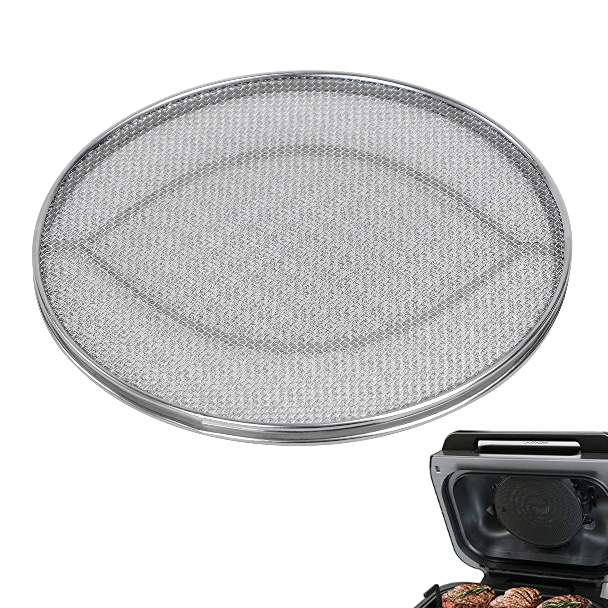 Splatter Shield For Ninja Fg551 Foodi,Accessories For Ninja Foodi Smart Xl 6-In-1 Indoor Grill,Stainless Steel Splatter Screen