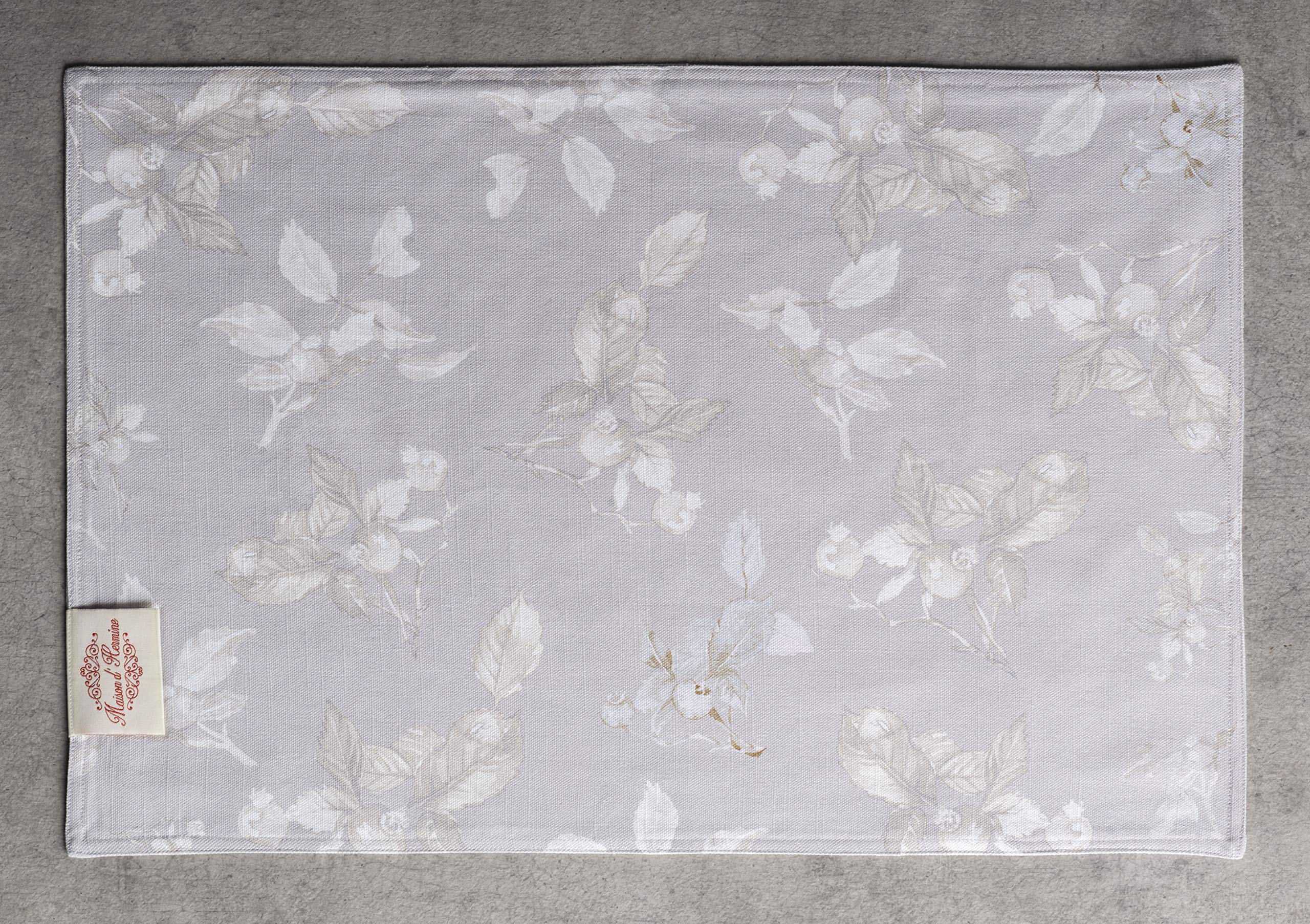Maison D' Hermine Placemat 100% Cotton Decorative Washable Table Cloth Placemats, Dining, Home, Wedding, Banquet, Buffet, Equino