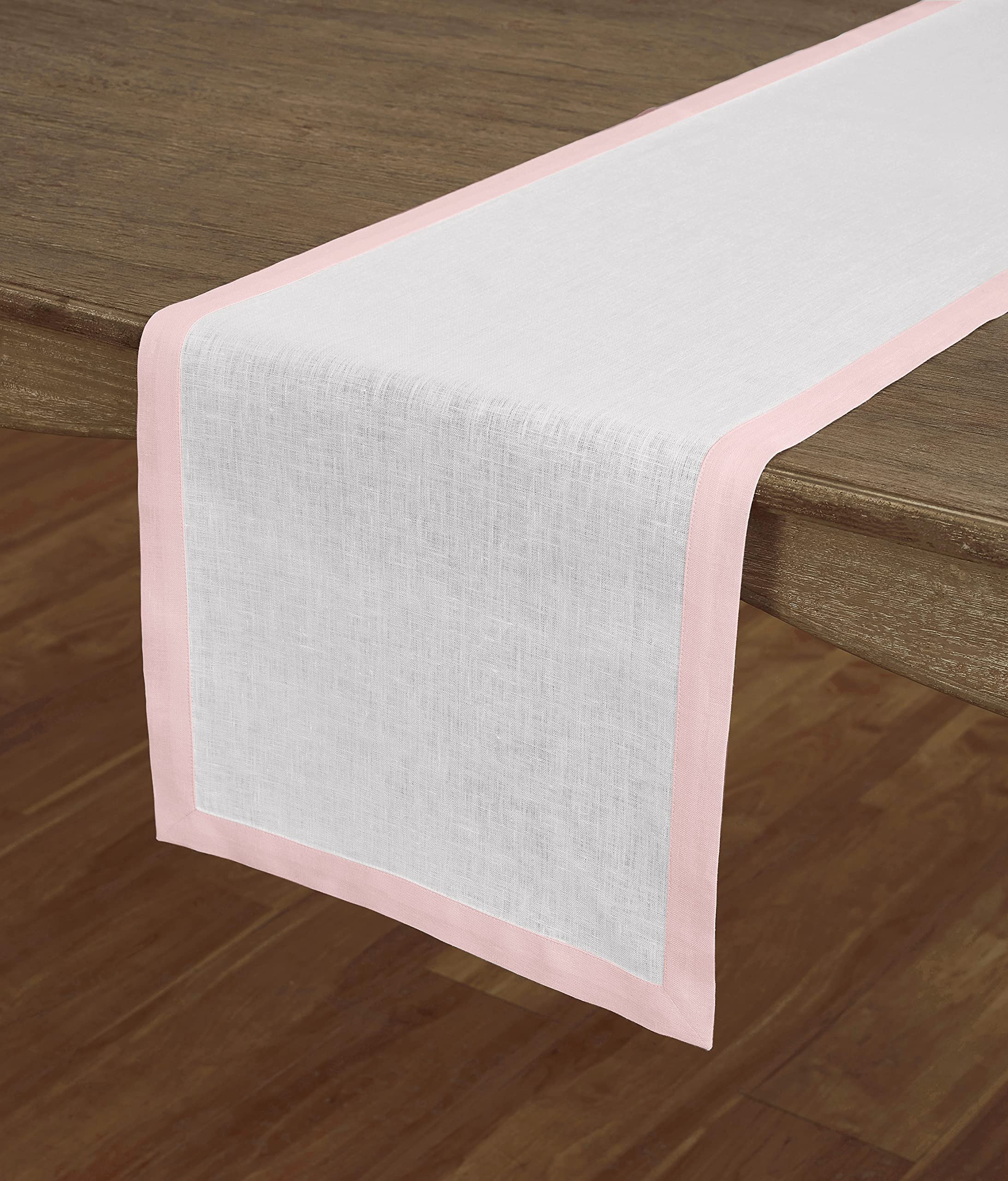 Solino Home Linen Classic Table Runner - 100% Pure Linen Table Runner 14 X 90 Inch Long -
