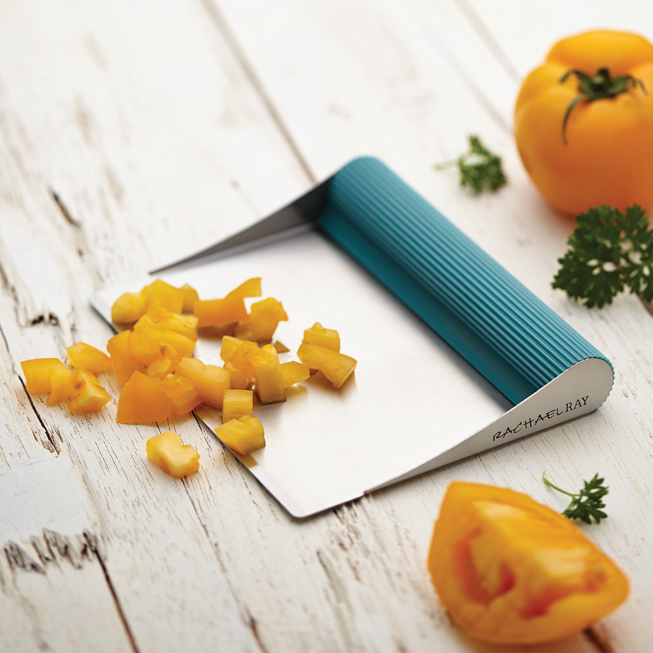 Rachael Ray Cucina Tools & Gadgets Bench Scrape, Agave Blue -