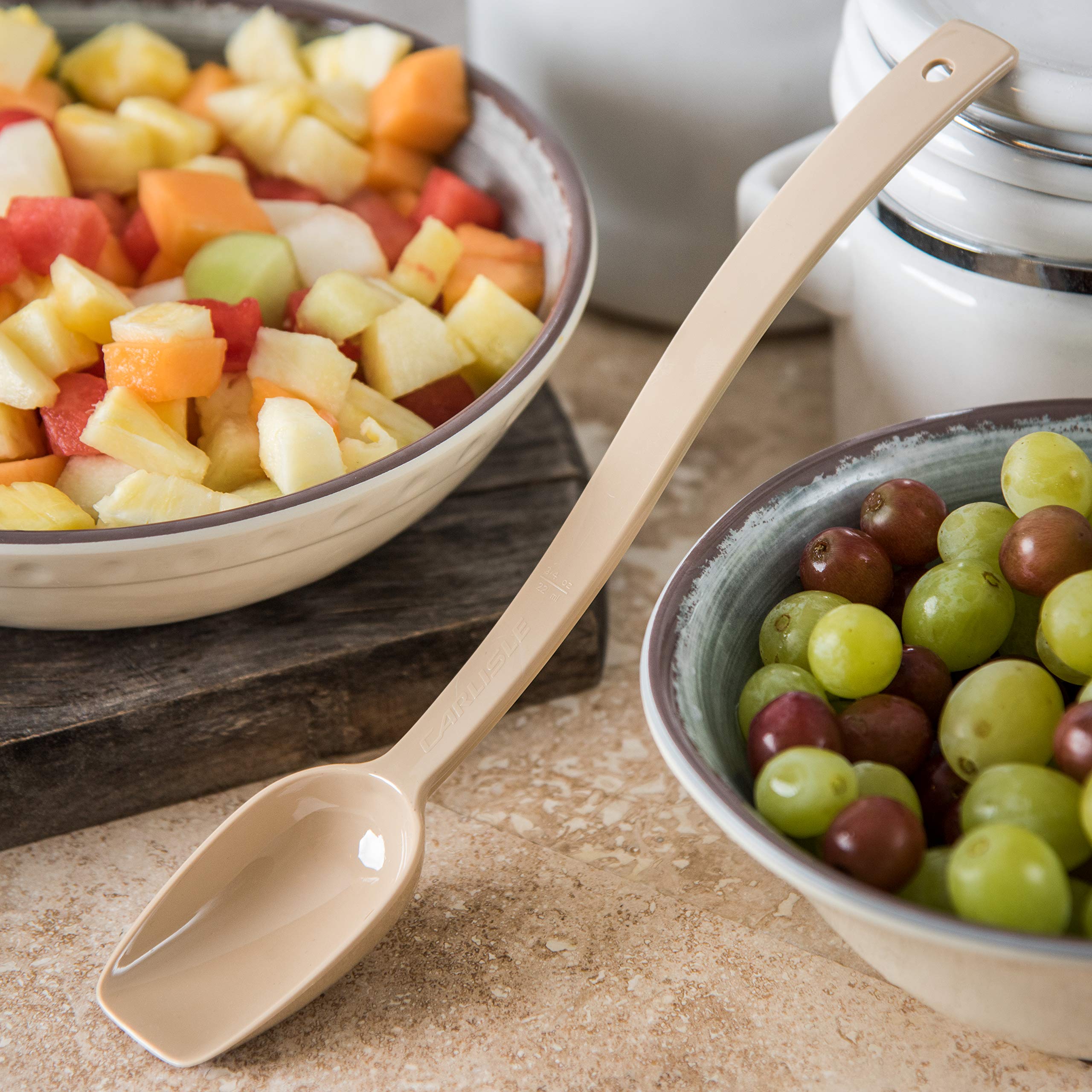 Cfs 447106 Perforated Buffet / Salad Serving Spoon, 0.8 Oz, Beige
