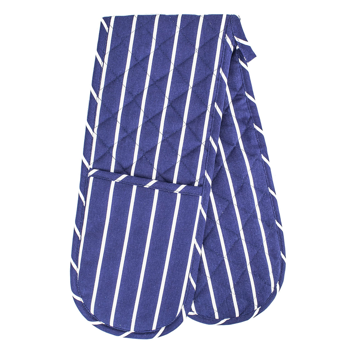 Newoer Clay Roberts Double Oven Glove, Blue Butchers Stripe, Kitchen Gloves, Home Cooking & Baking Pot Holders