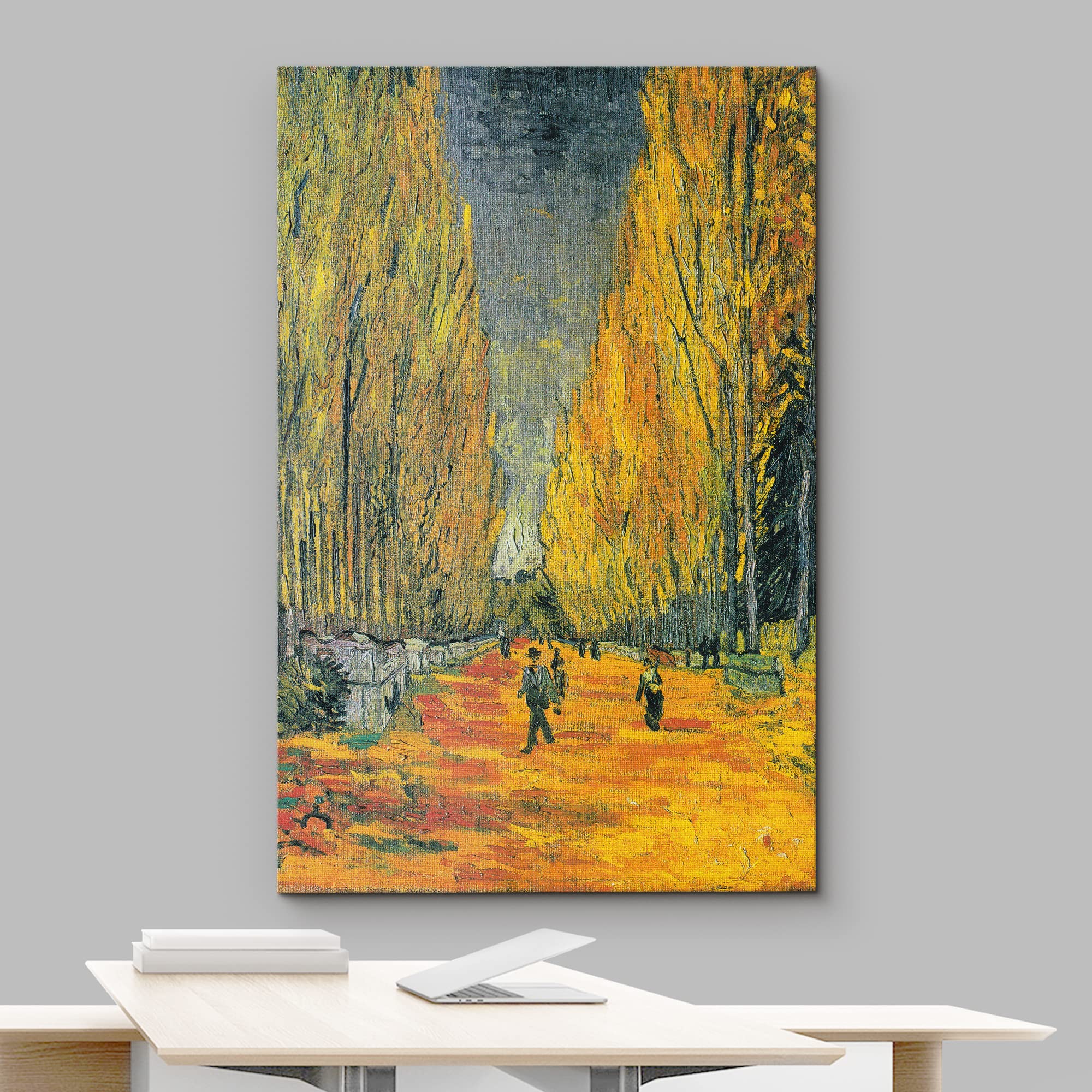 Wall26 Canvas Print Wall Art Les Alyscamps By Master Artist Vincent Van Gogh Nature Wilderness Illustrations Fine Art Relax/Calm