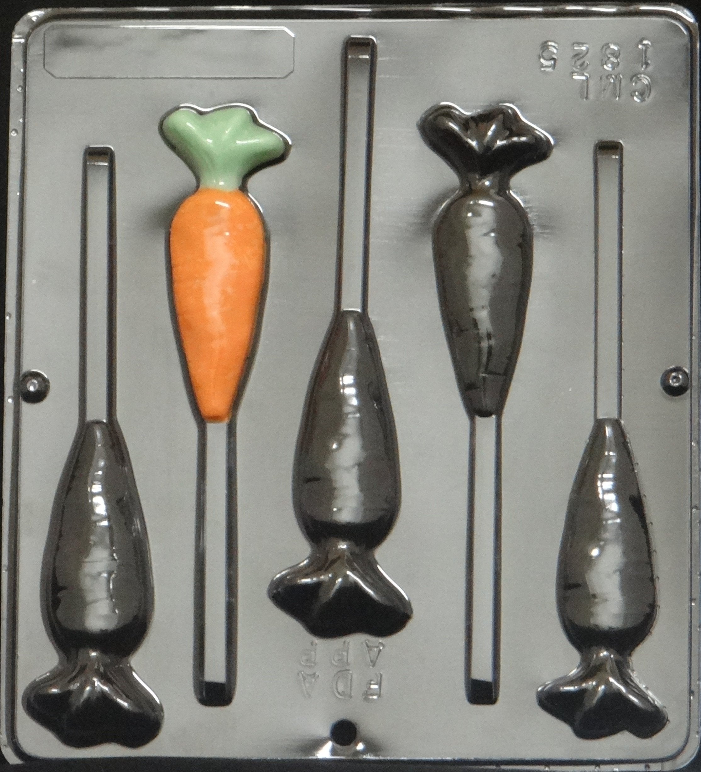 Candy Molds N More Carrot Chocolate Candy Mold 1825 - Clear, Durable Design for Fun Treats