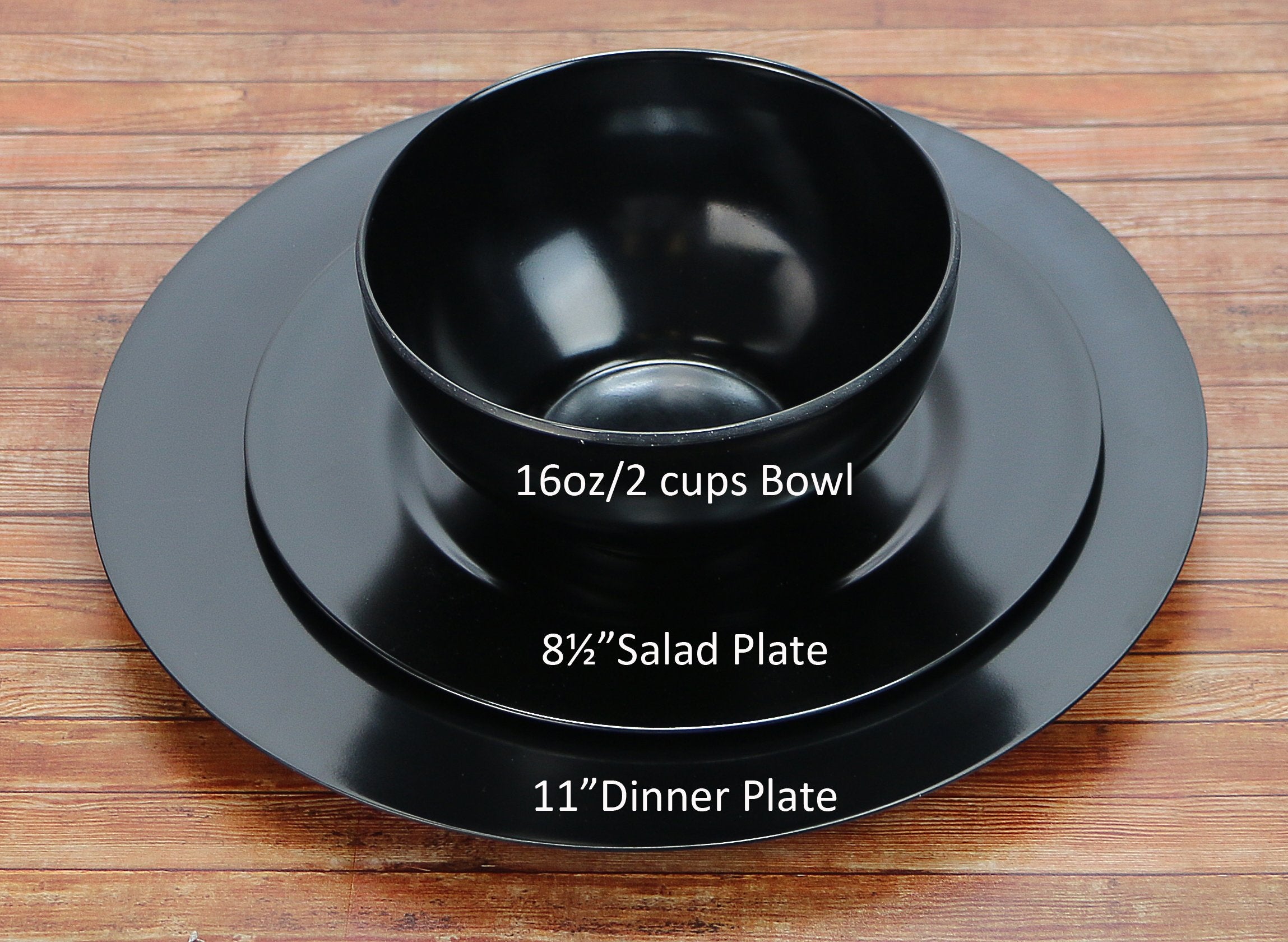 Calypso Basics By Reston Lloyd Melamine Bowl, Set Of 6, Black
