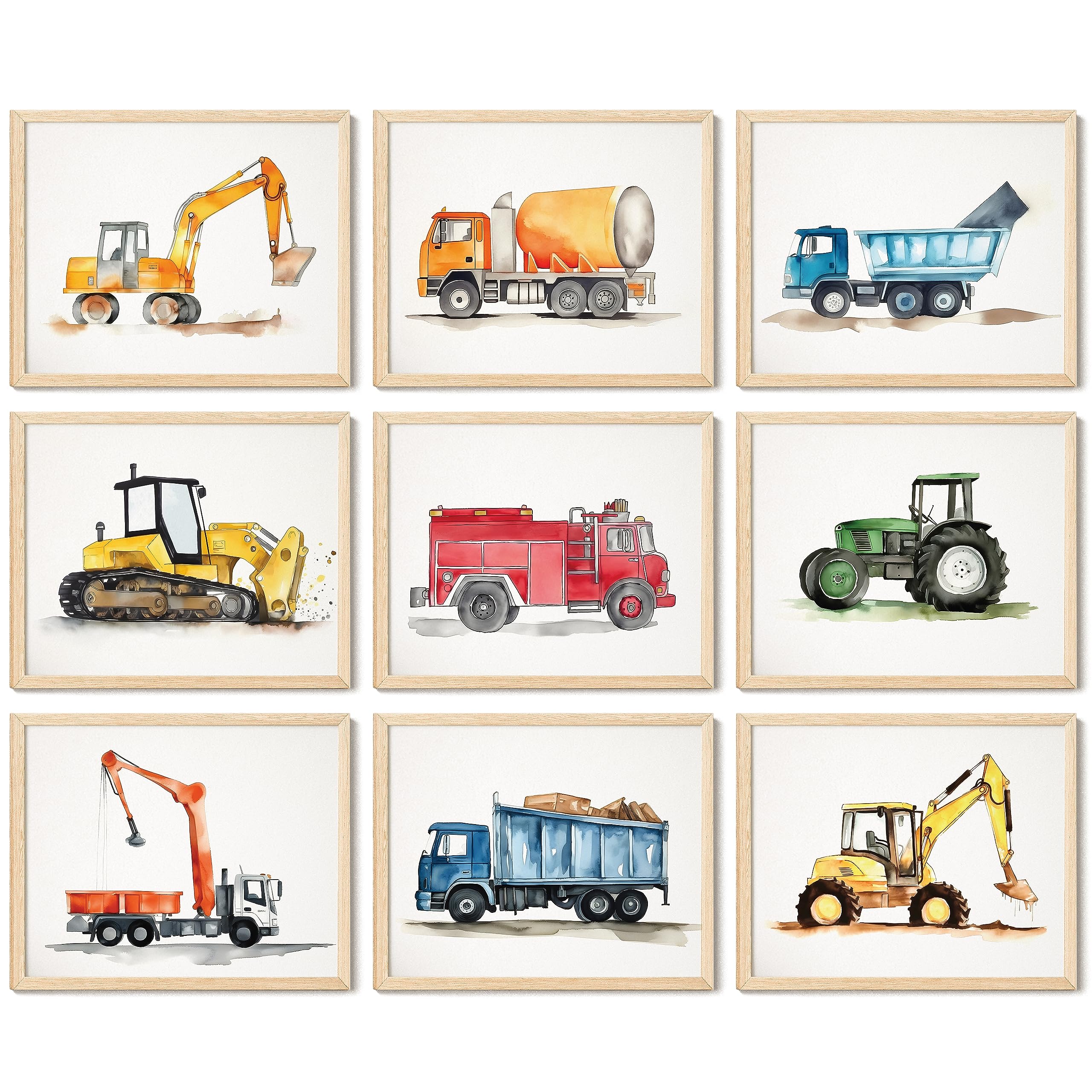 97 Decor Construction Room Decor For Boys - Tractor Wall Decor, Dump Truck Wall Art, Construction Nursery Decor, Tractor Picture