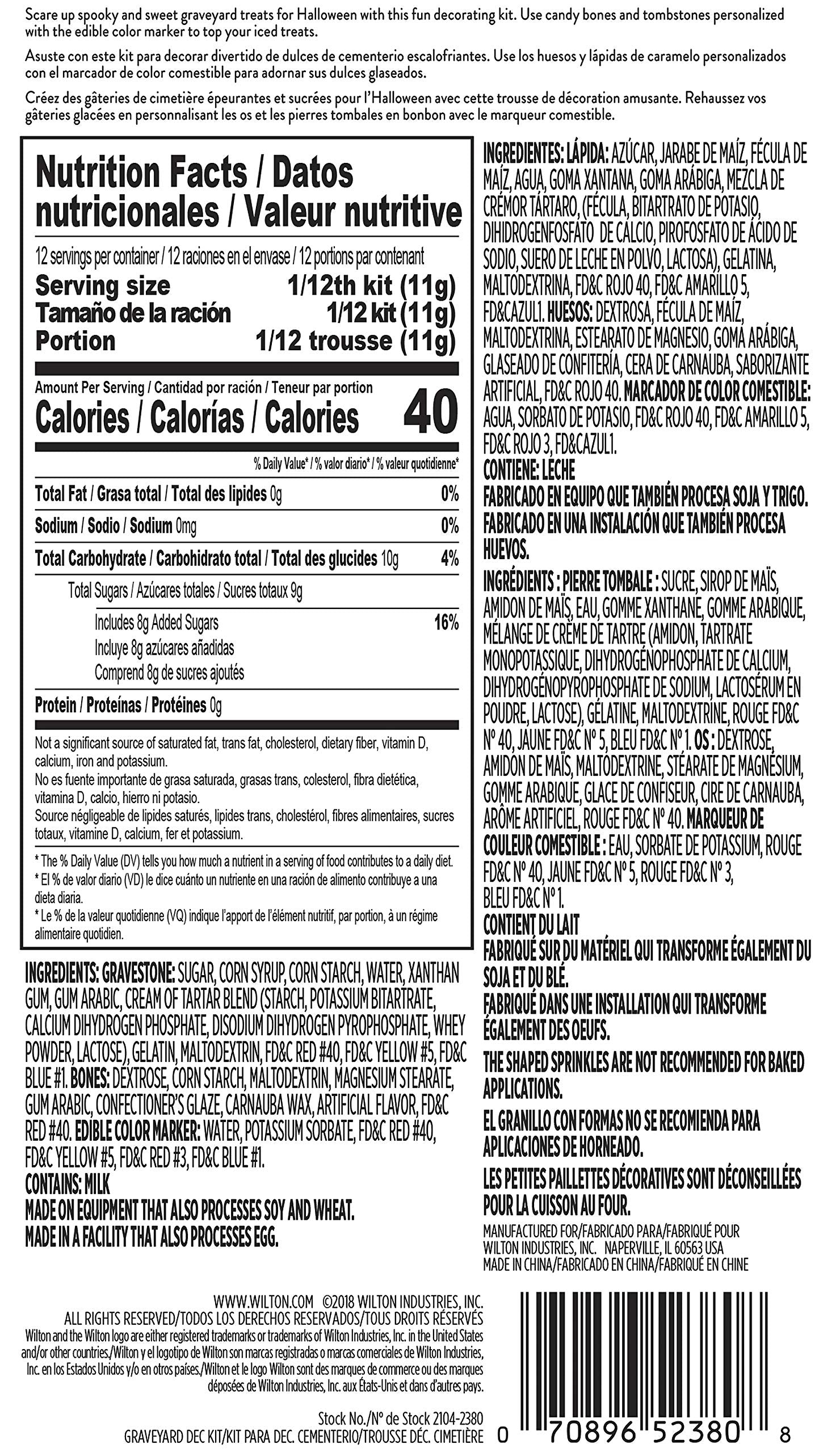 Wilton 12-Graveyard Cupcake Decorating Kit