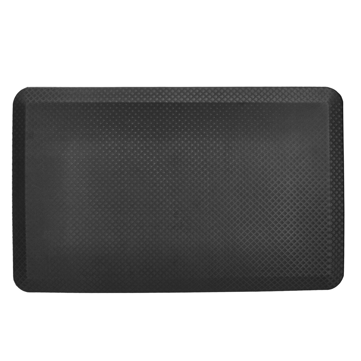 Amazoncommercial 34 Rectangular Durable Anti Fatigue Ergo Comfort Standing, 32X20, 1 Mat, Black, Solid