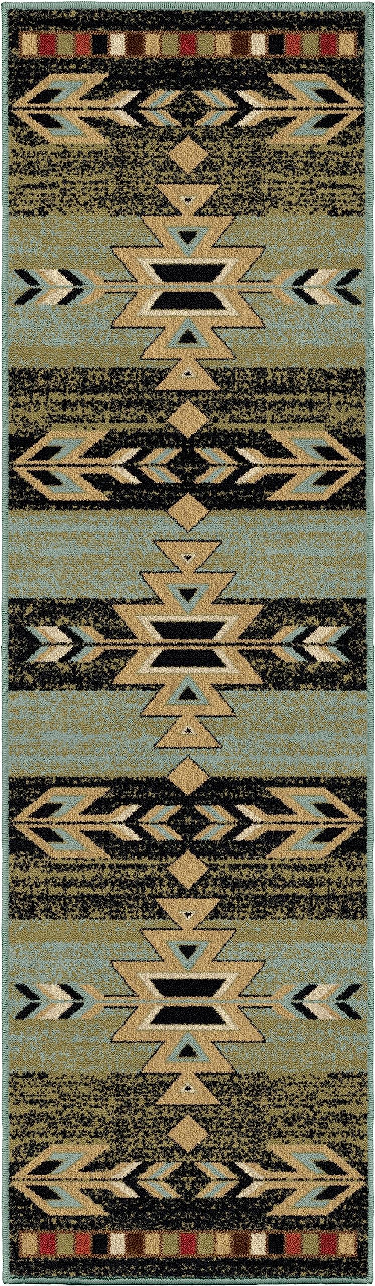 Mayberry Rugs Rio Grande Area Rug, 23X77, Ebony – Homenkitchenshop