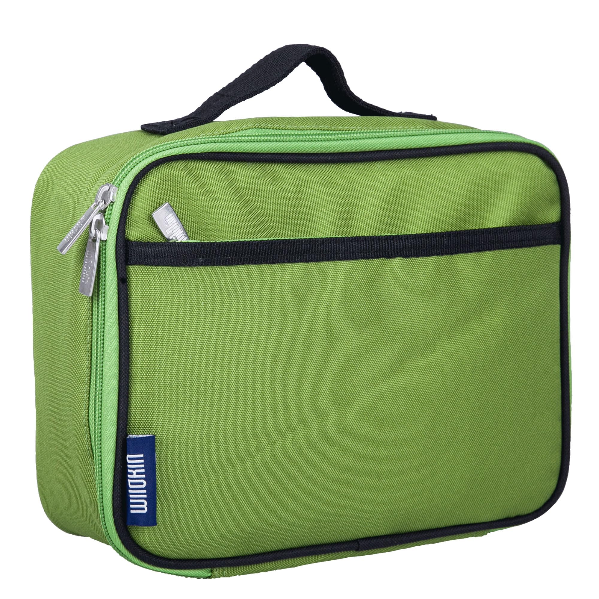 Wildkin Kids Insulated Lunch Box - Durable And Reusable For School & Travel - Parrot Green