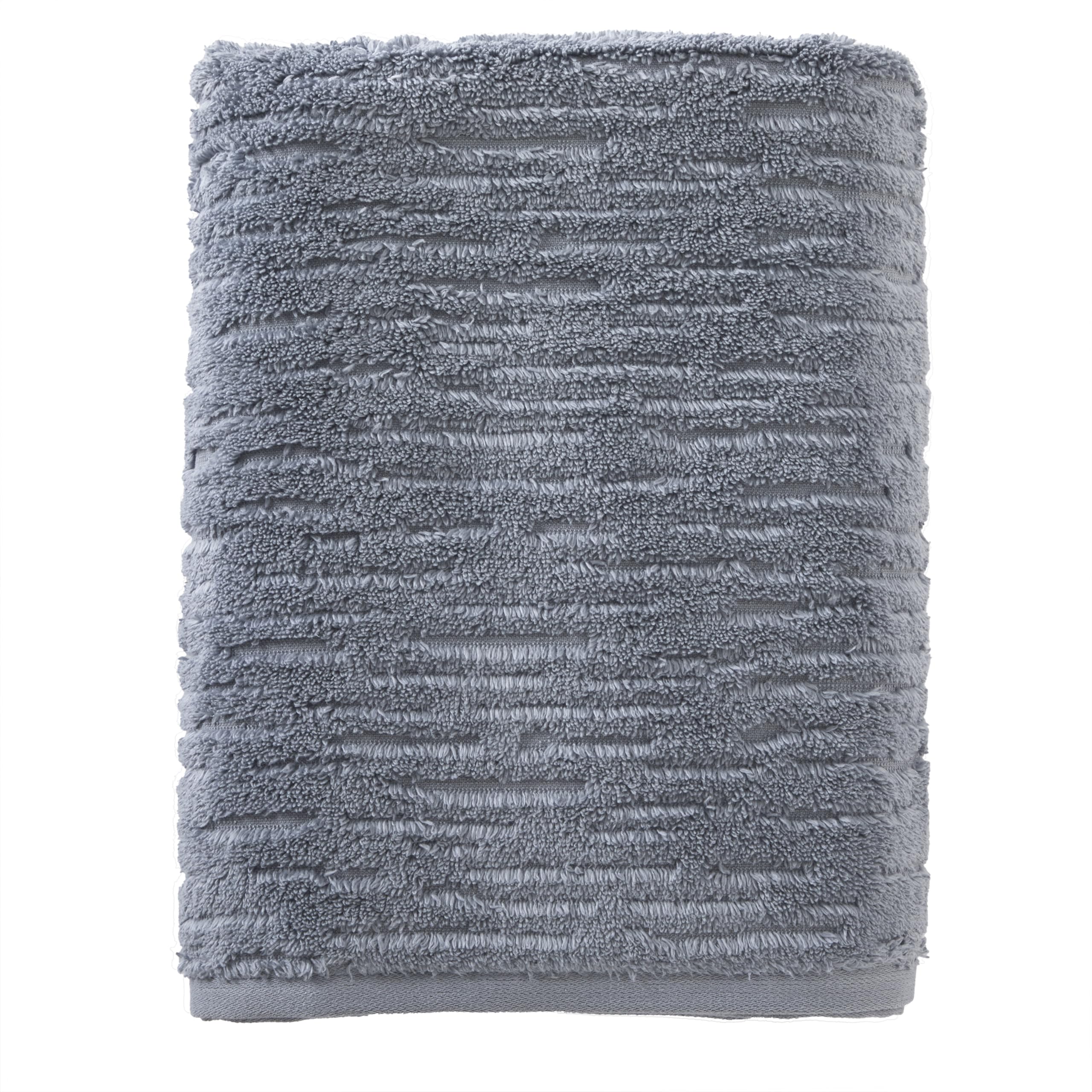 Skl Home Cloudsoft Cotton Luxury Bath Towel, Smoke Blue