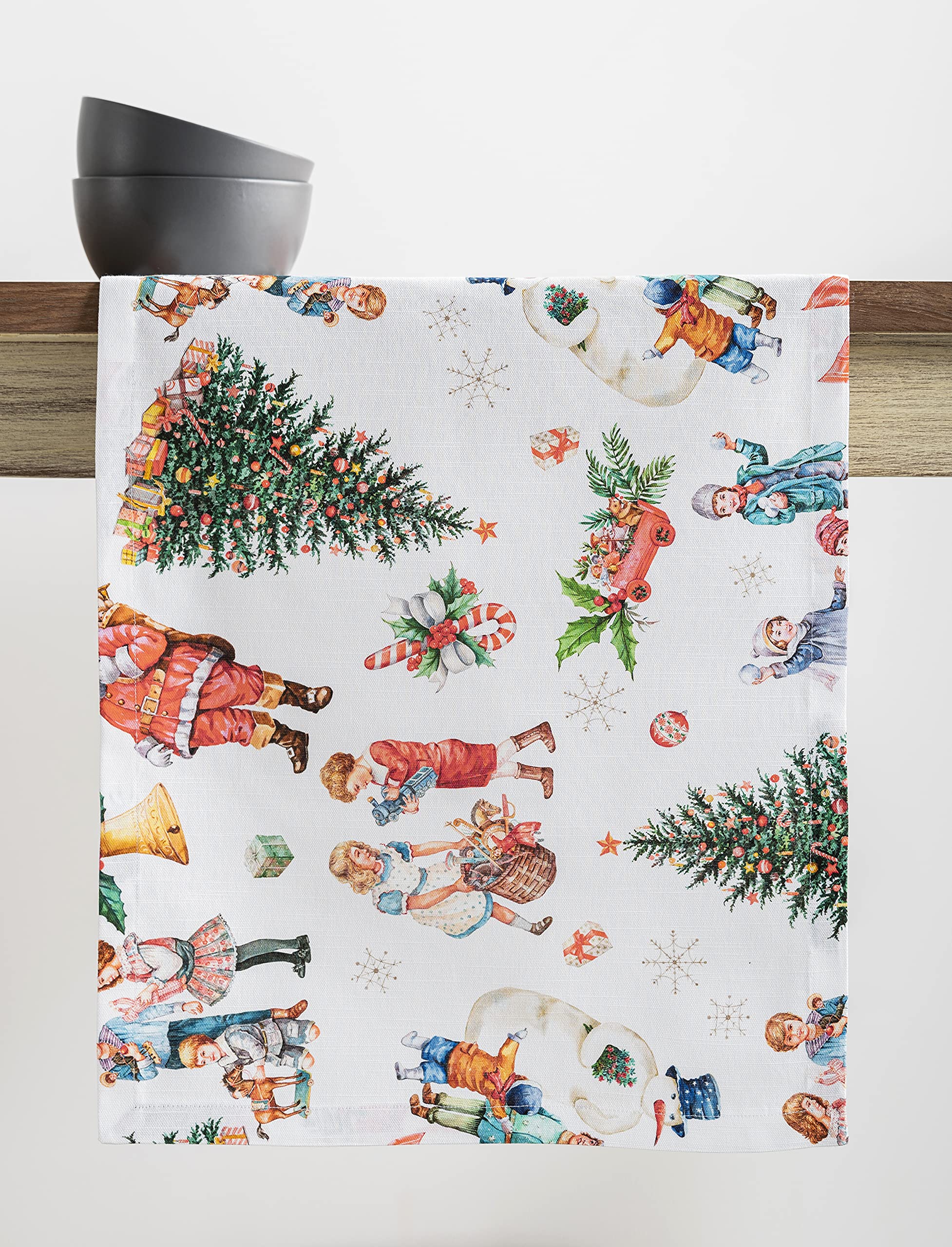 Maison D' Hermine Table Runners 100% Cotton 14.50Inch X 72Inch Tablerunner, Decorative Table Runner, Dining, Buffet Party & Camp