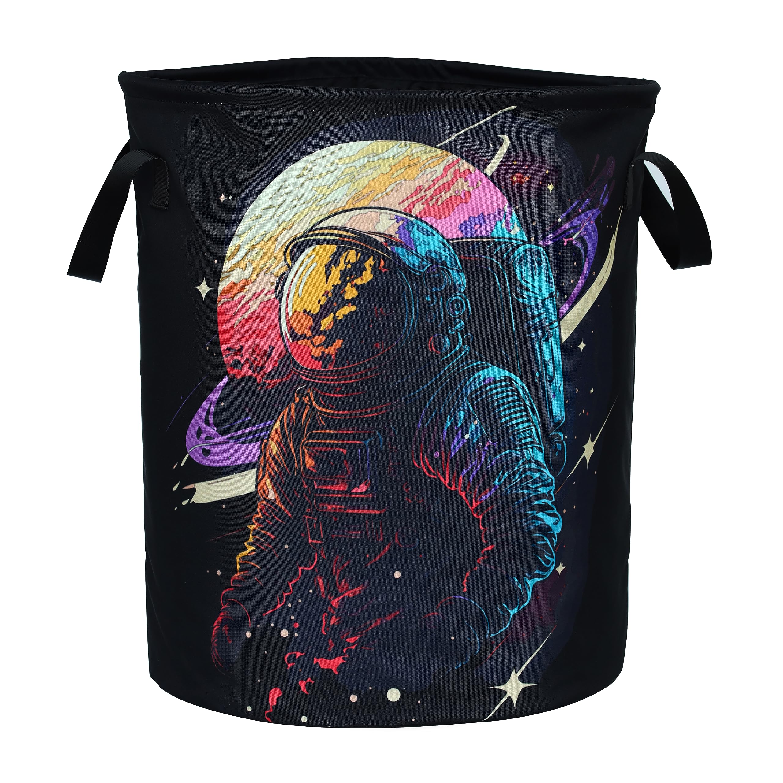 Astronaut Laundry Basket Universe Planet Foldable Oxford Cloth Funny Tote Bag Laundry Hamper Clothes Storage Bucket Organizer Fo