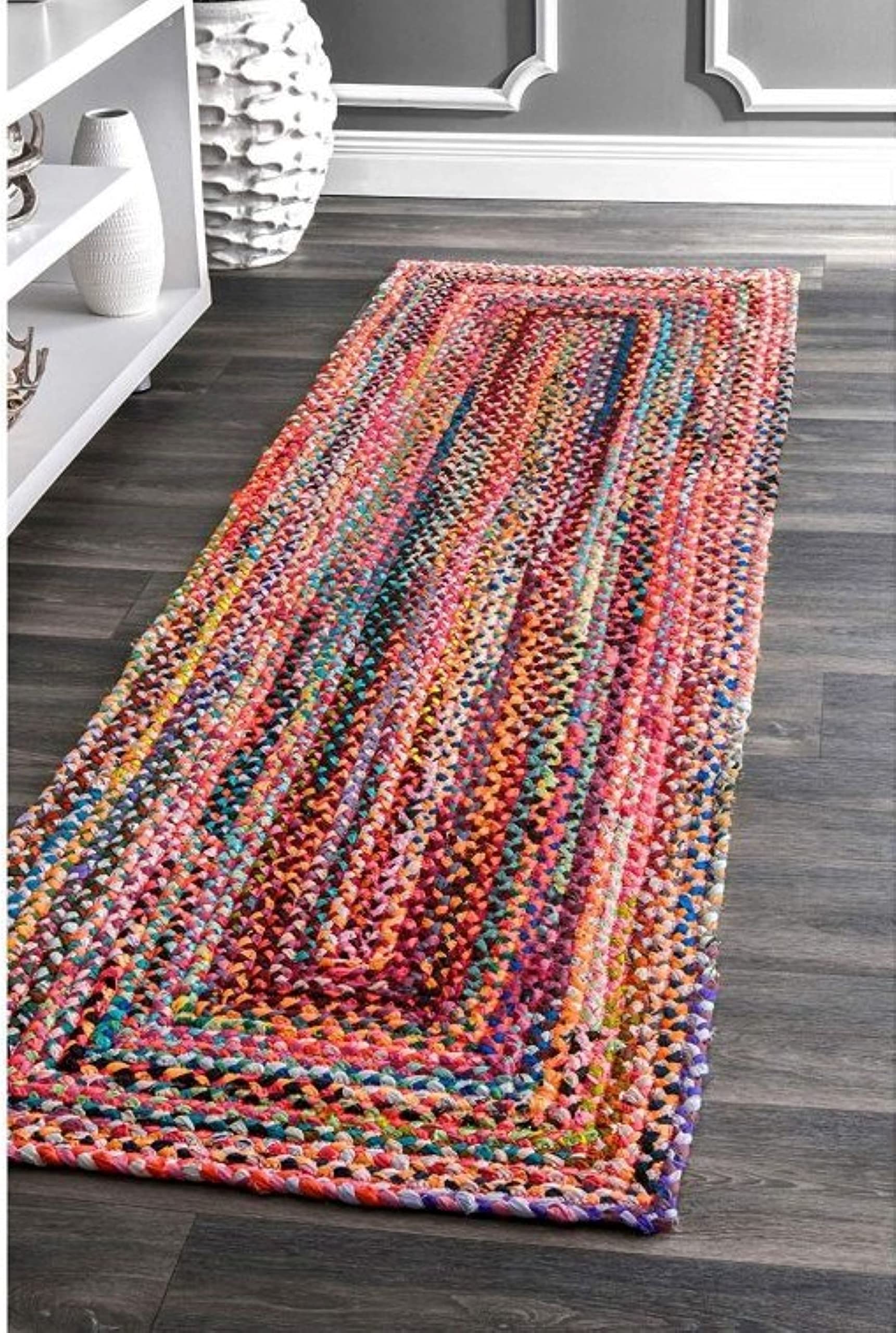 Bucket Fly Modern Reversible Carpet,Rug Area | Bedside Runner | For Bedroom & Kitchen, Office (Multicolour, 2X6 Feet)