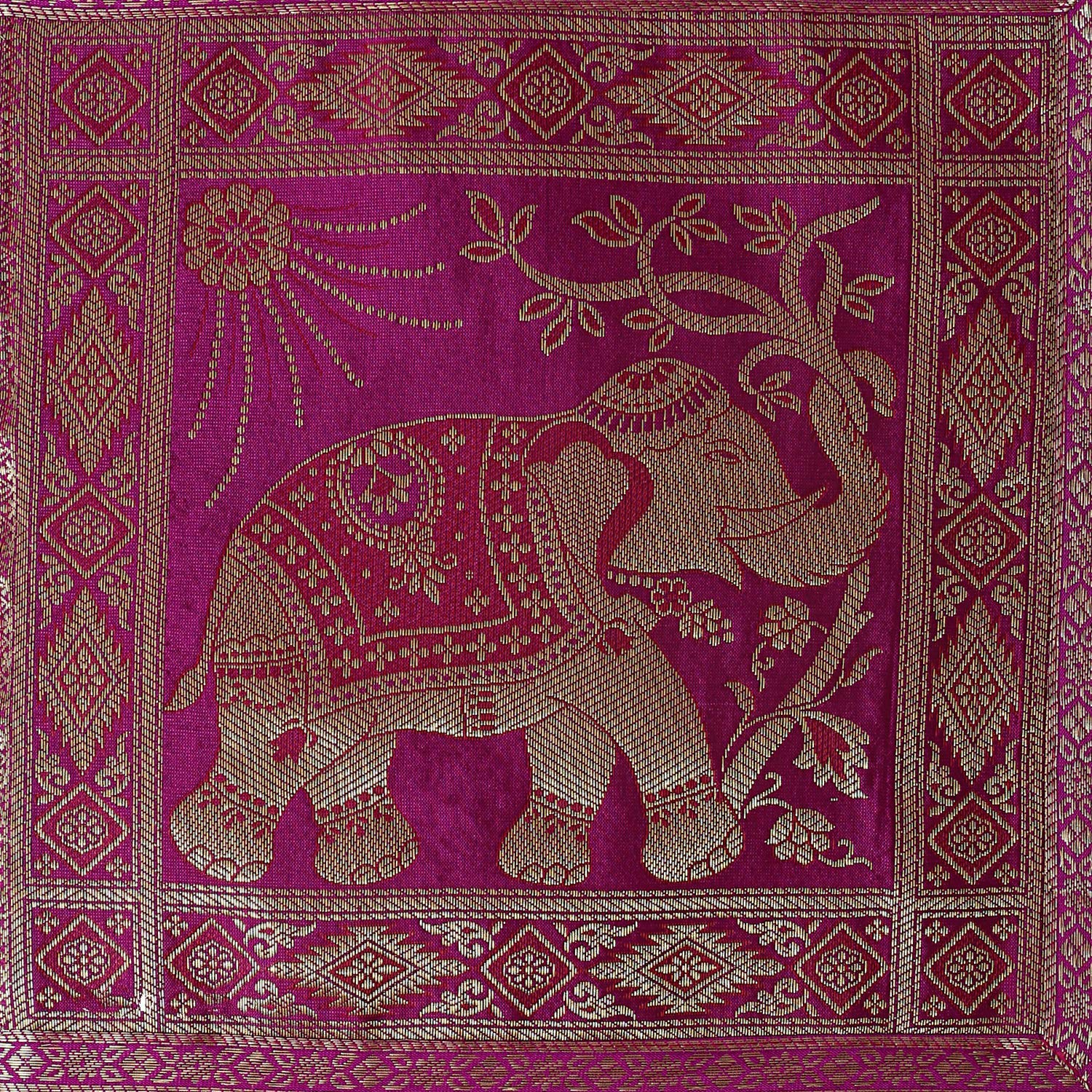 Real Online Seller Indian Handmade Elephant Design Table Runner.Traditional Decorative Ethnic Kitchen Table Cloth For Wedding Br