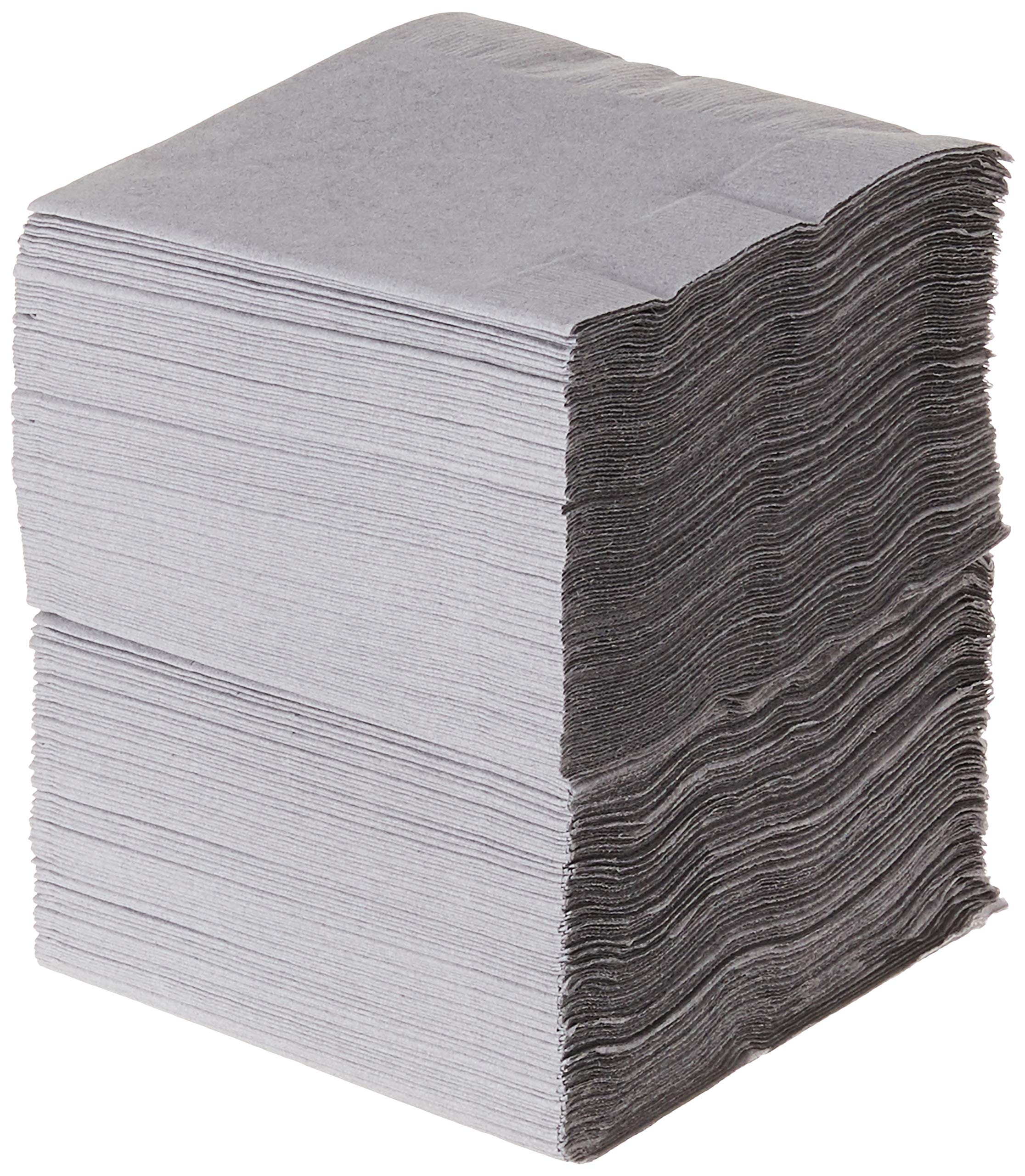 Touch Of Color Paper Beverage Napkins, Shimmering Silver, 200-Count