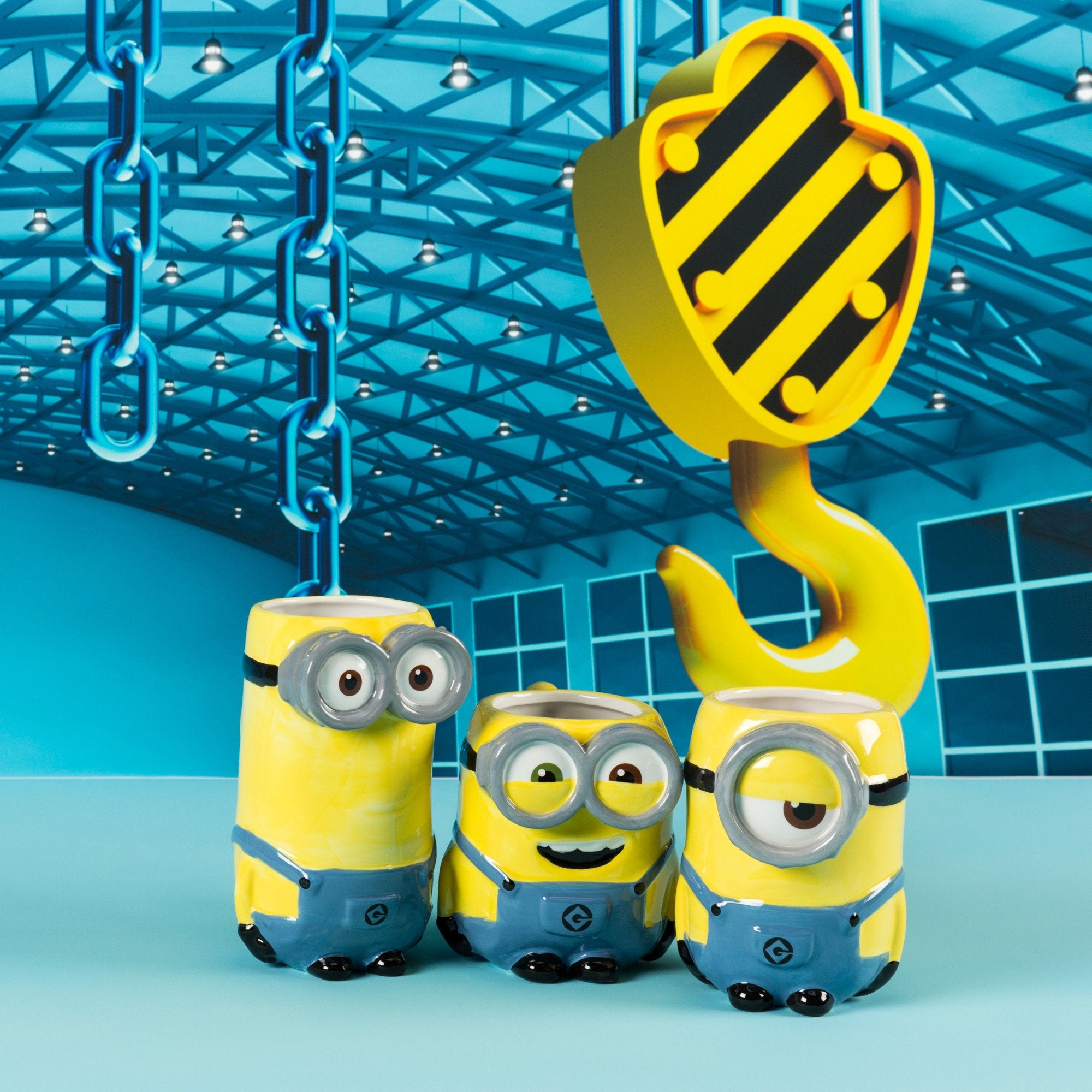 Zak Designs Kevin Minion 3D Sculpted Ceramic Coffee Mug, 14 oz, Hot Drinks, Model DESZ-8513, Fun Minion Design
