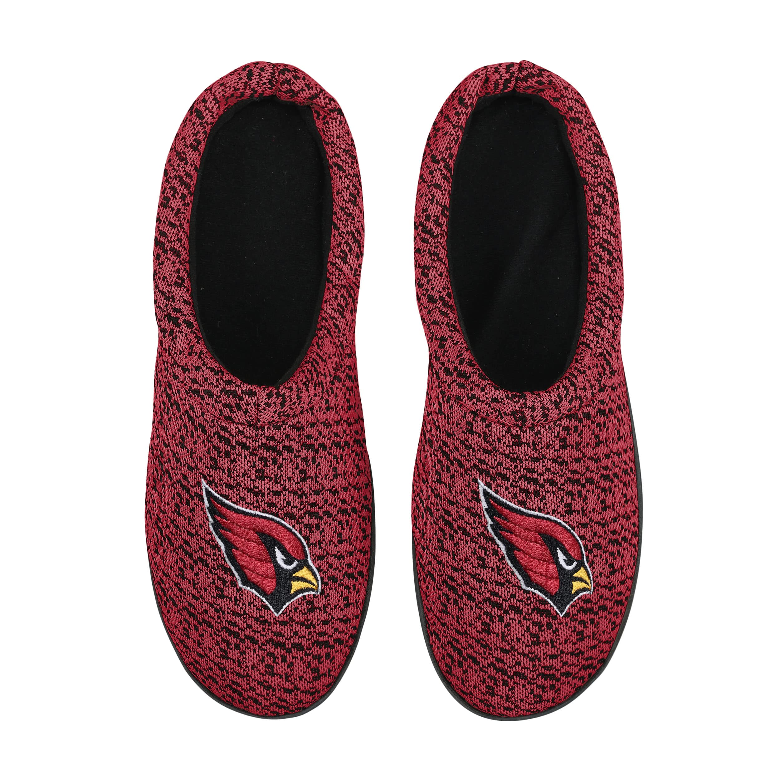 Nfl Arizona Cardinals Mens Poly Knit Cup Sole Slipper, Team Color, Small (7-8)